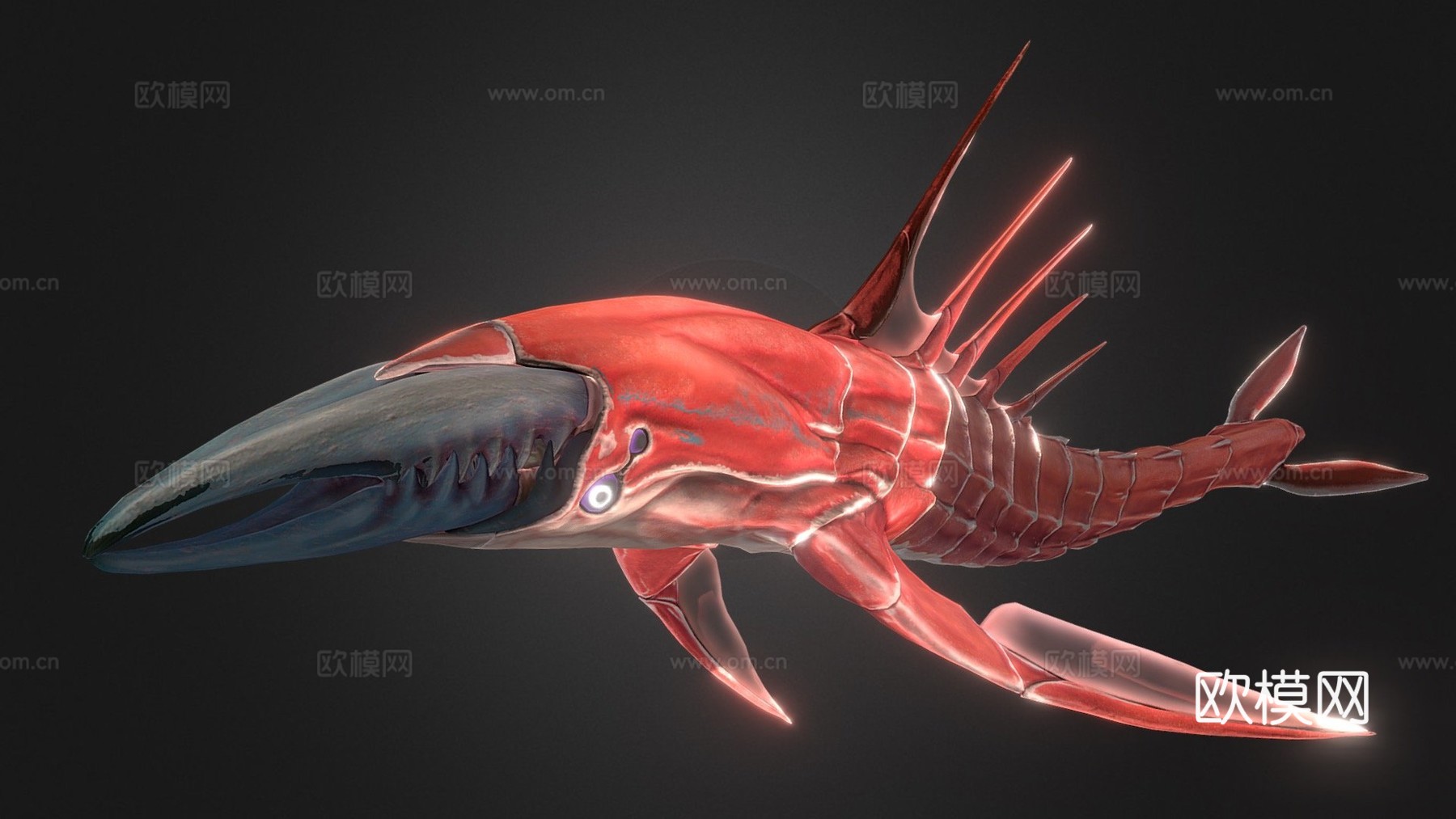 螯肢动物3d模型