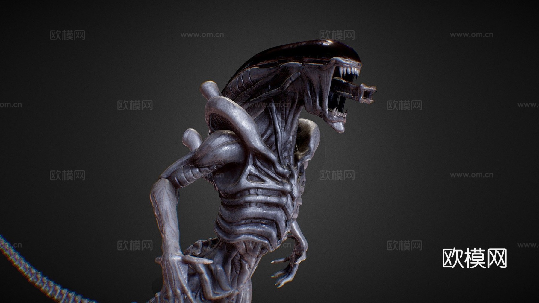 外星人模型3d模型