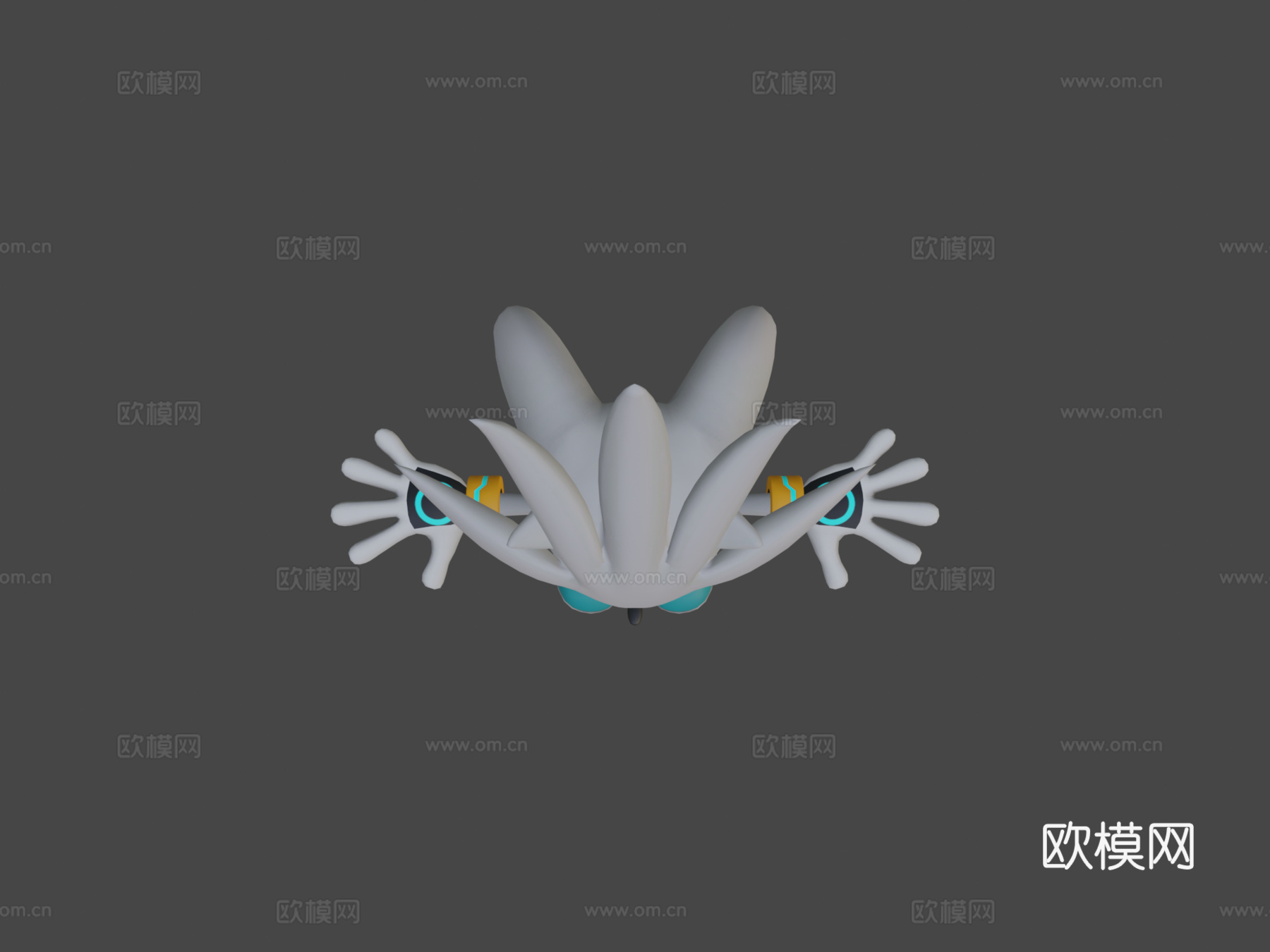 银色刺猬3d模型
