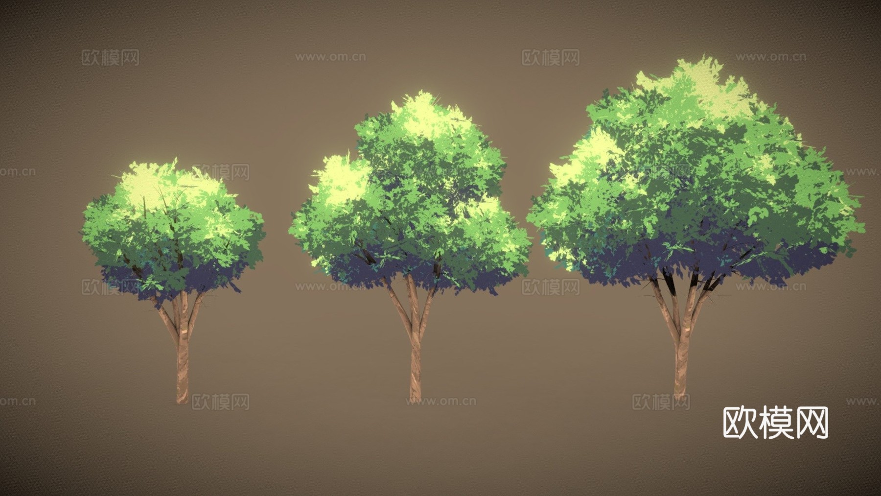 动漫树木3d模型