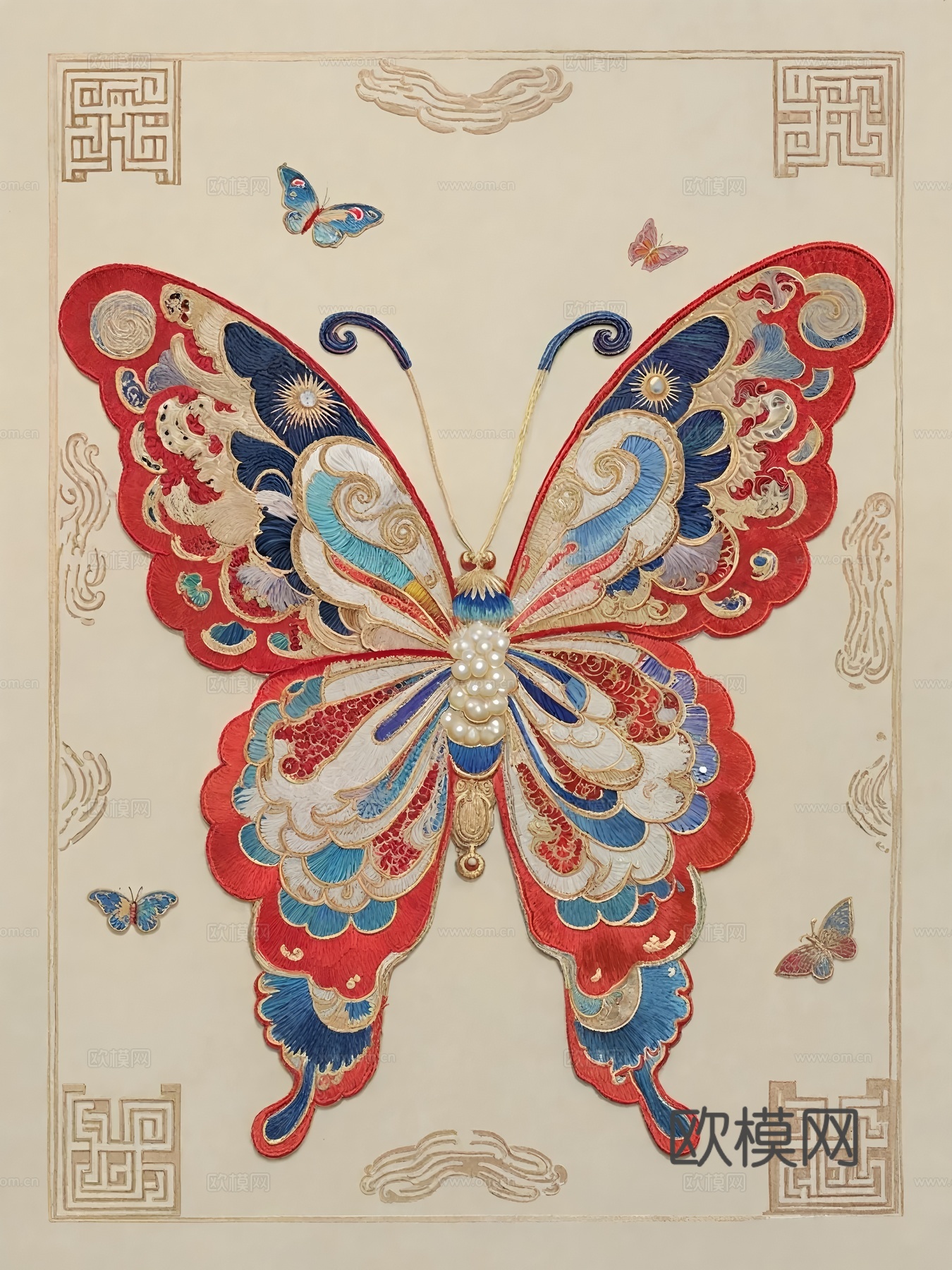 艺术花卉画芯