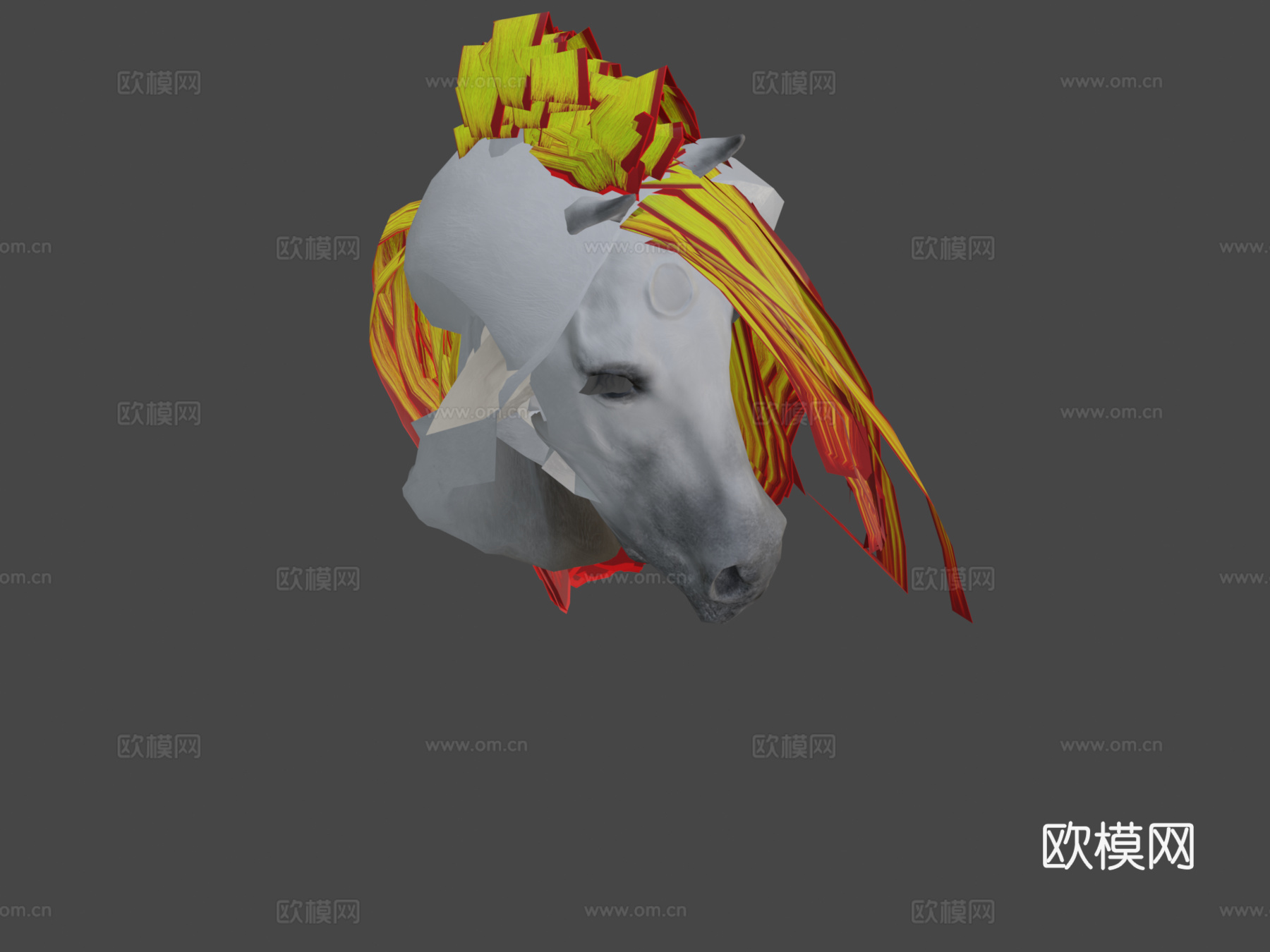 独角兽3d模型