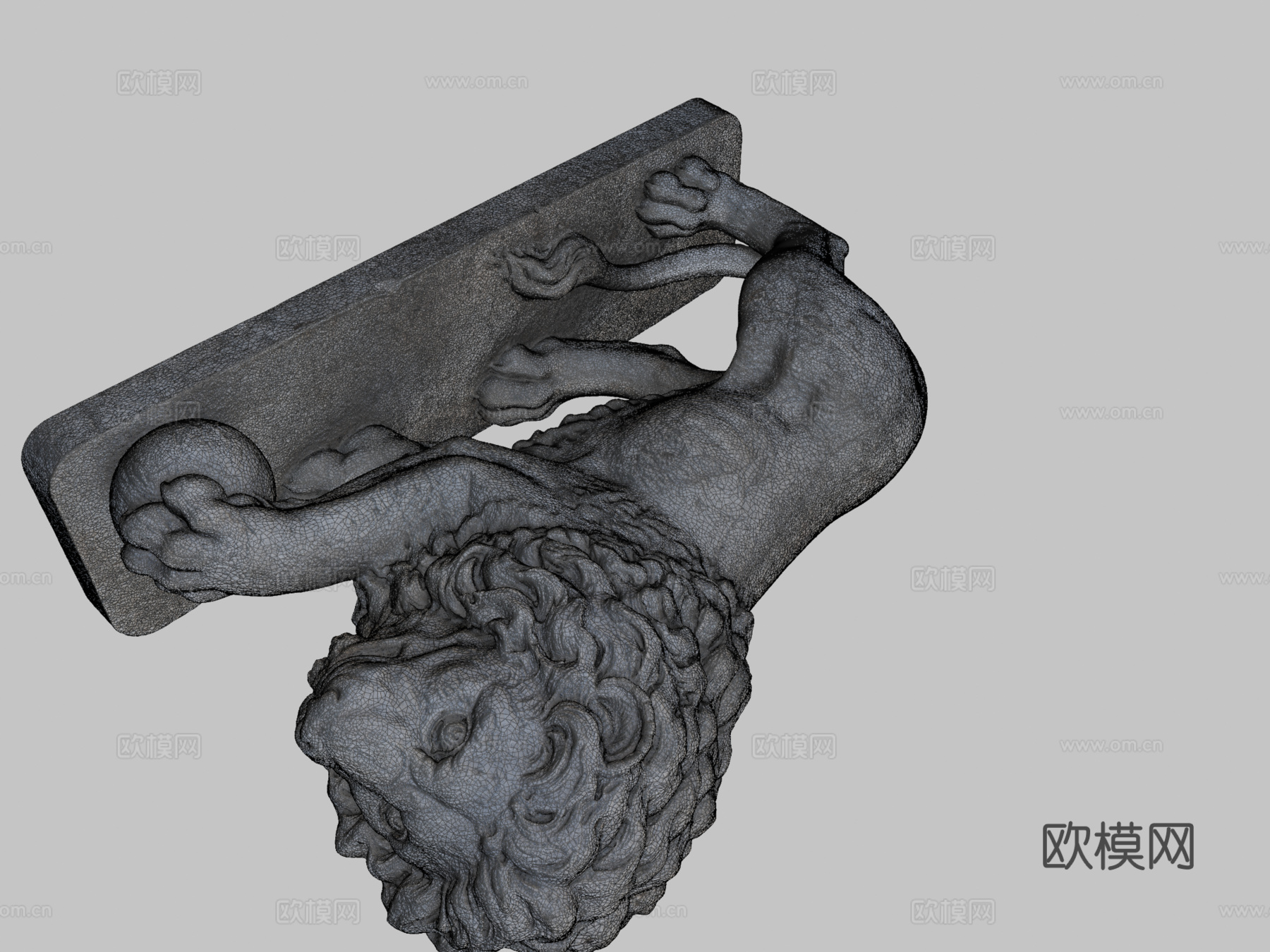 狮子3d模型