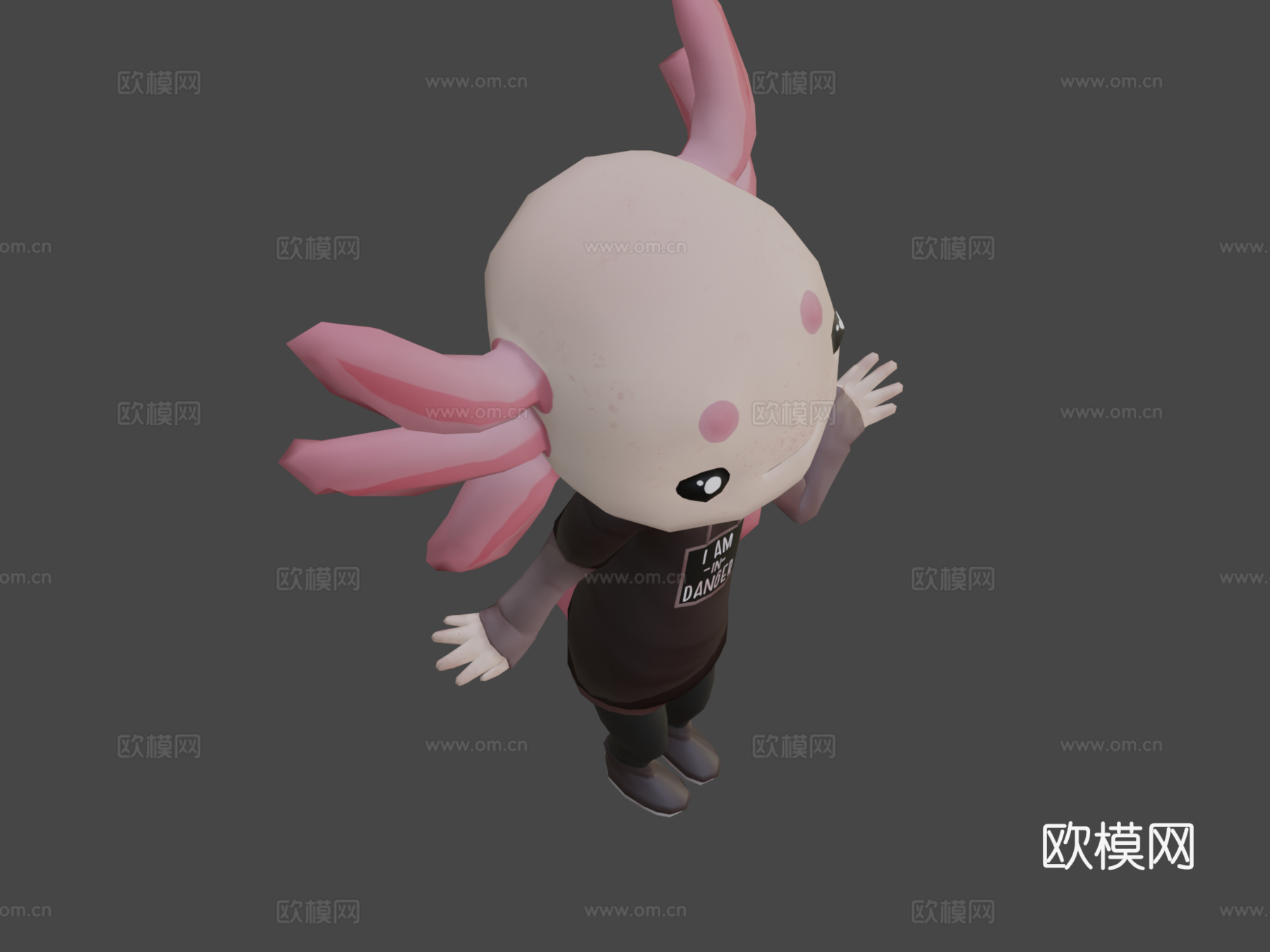 谨防诈骗-VR虚拟蝾螈模型3d模型