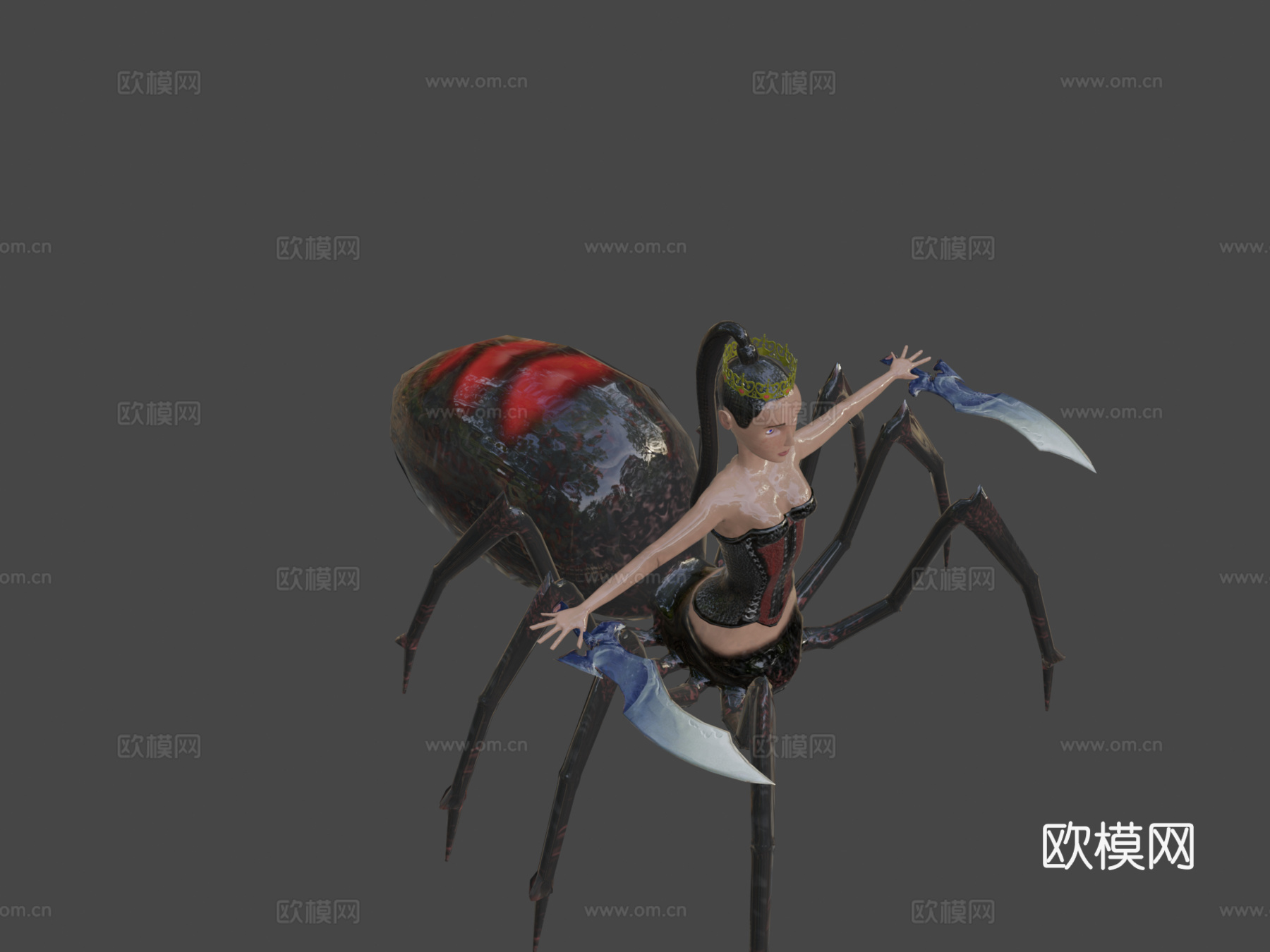 蜘蛛女王3d模型