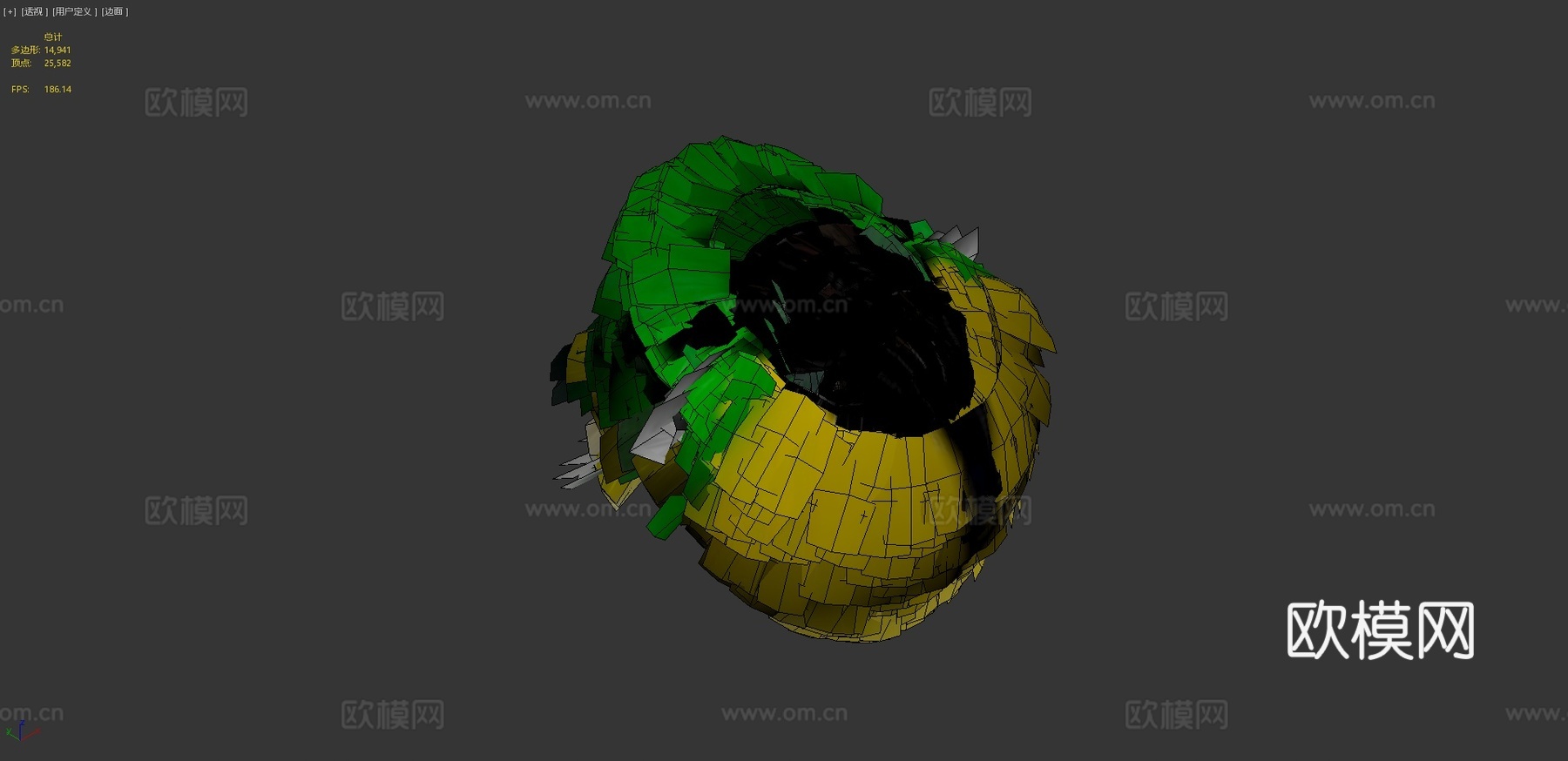 大山雀3d模型