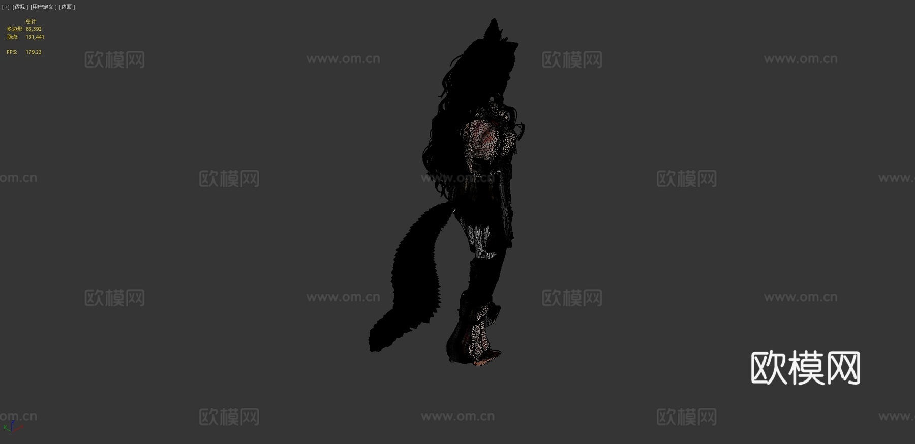 狐猫娘-甜美可爱强力角色3d模型