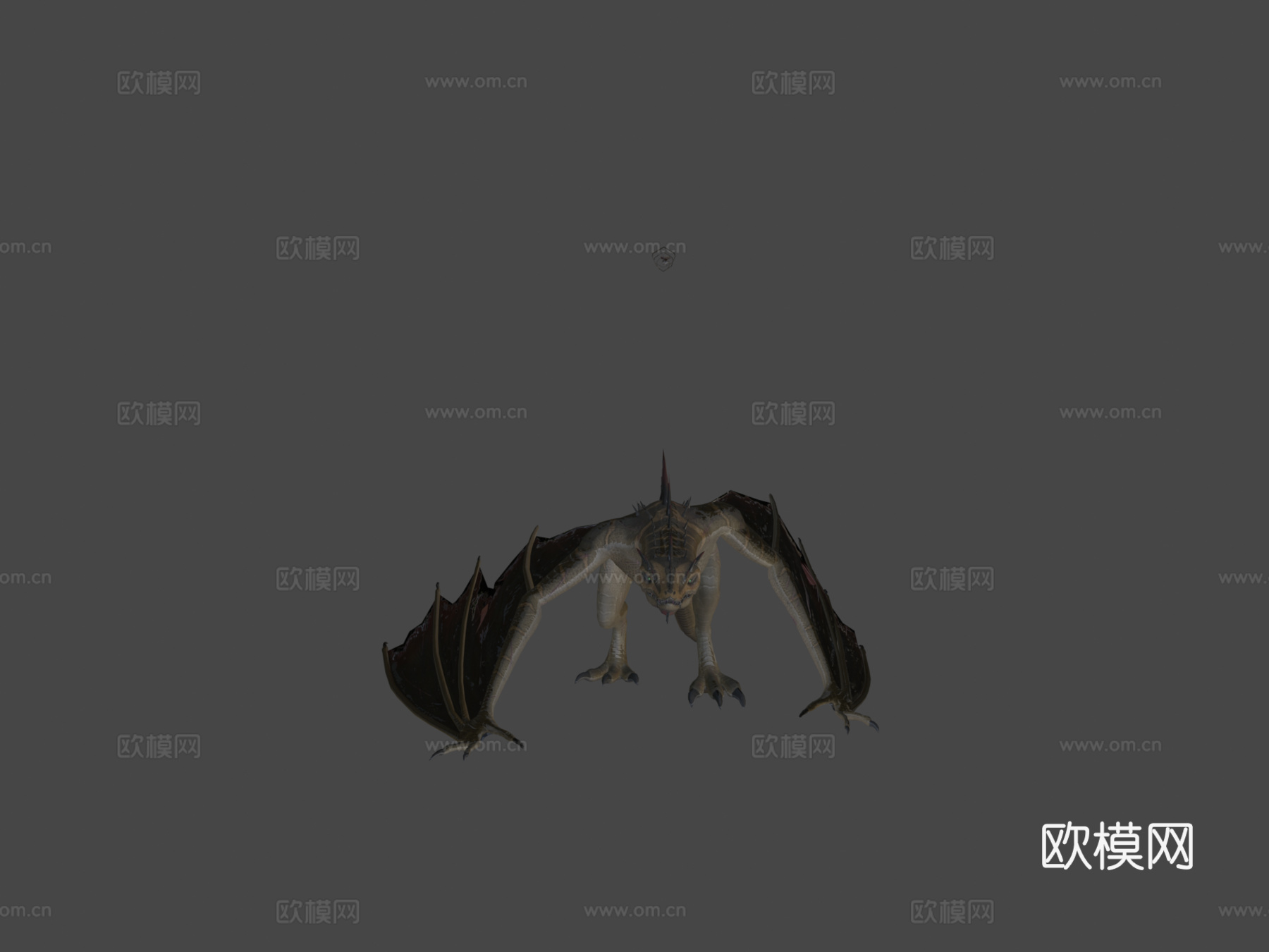 潜行者龙变体骨架3d模型