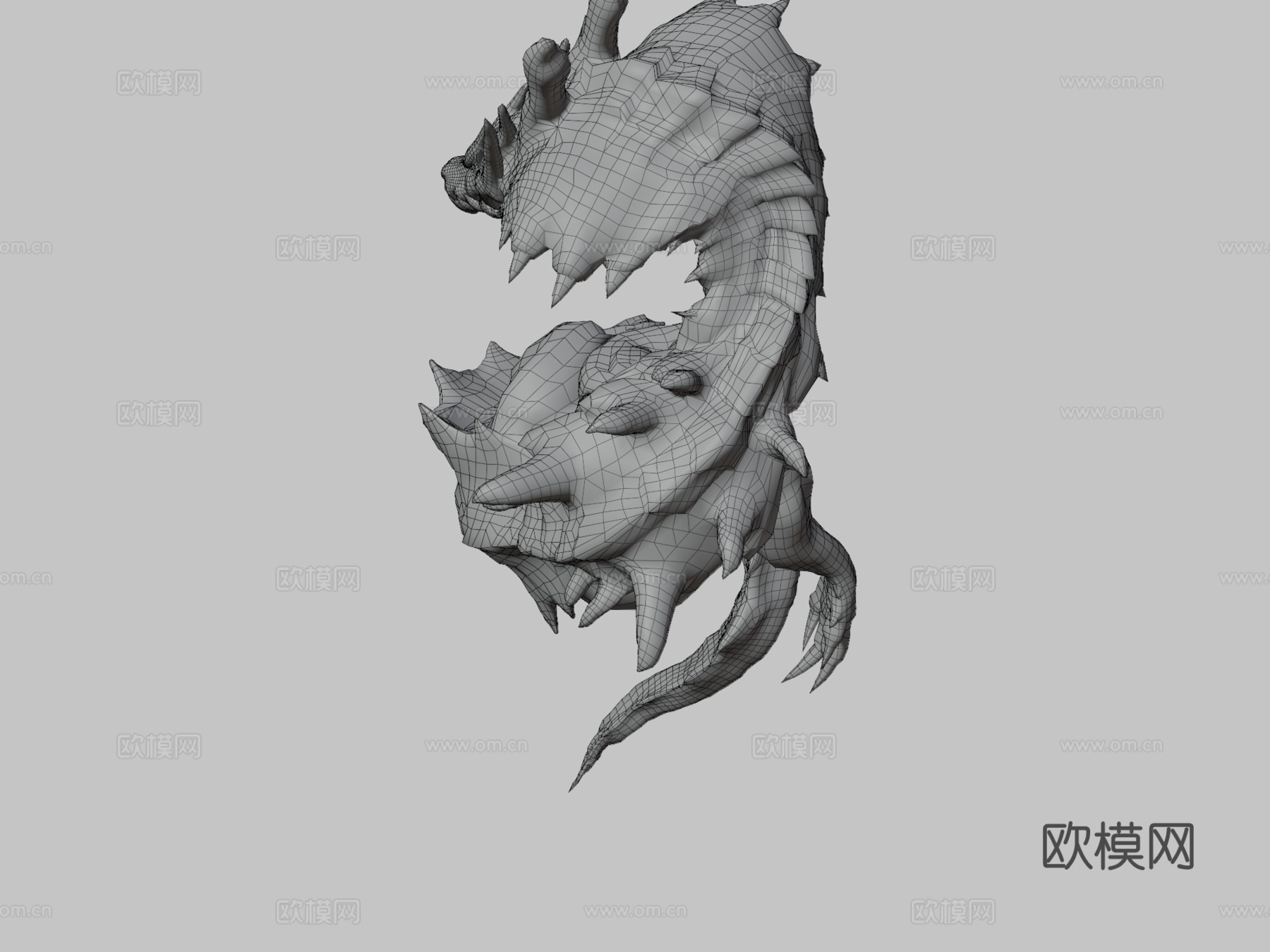 怪物猎人海龙3d模型