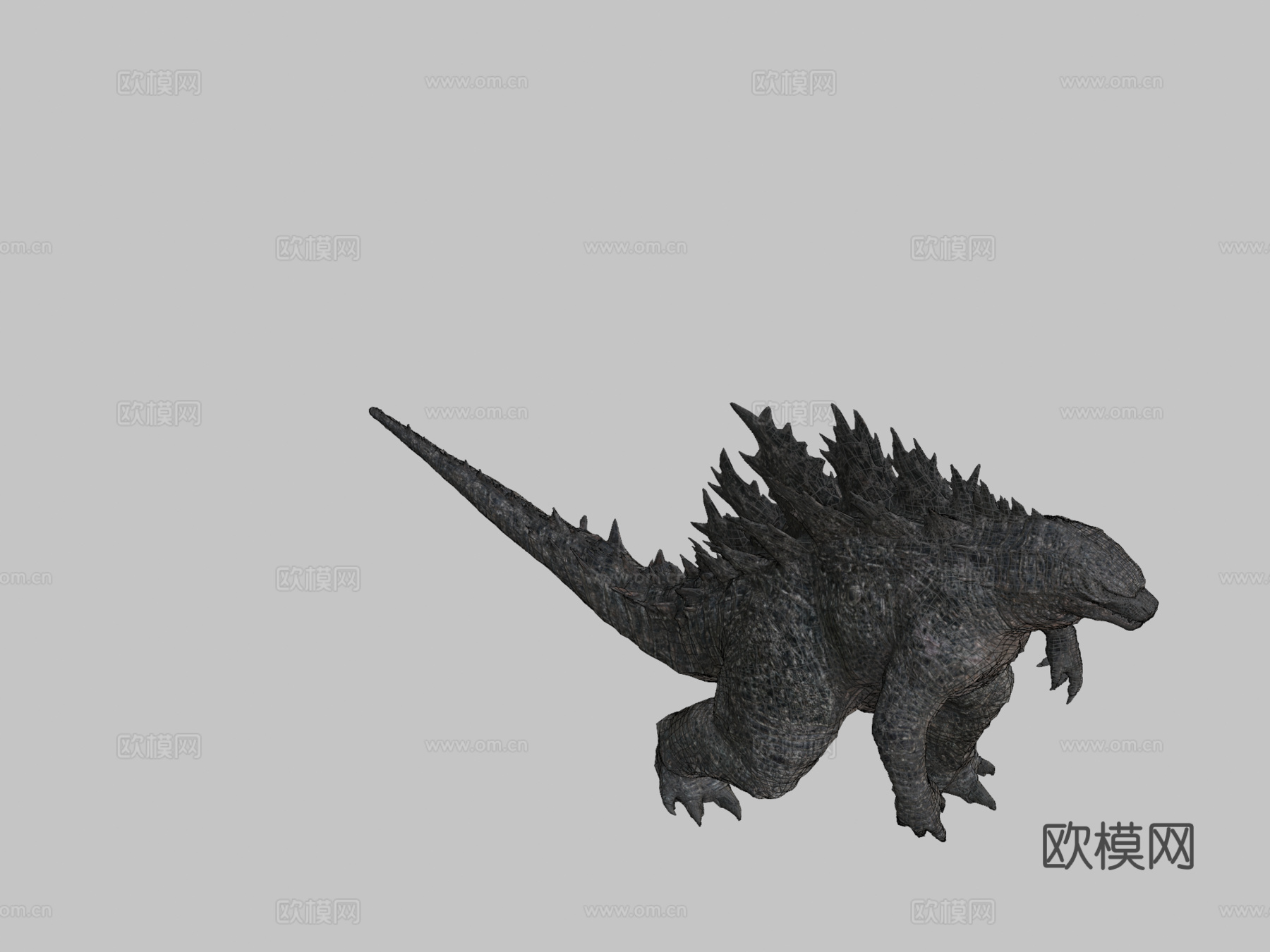 哥斯拉首次行走动画3d模型