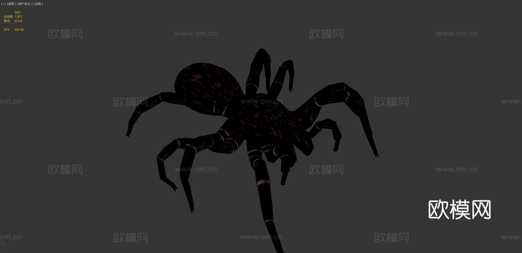 恐怖蜘蛛3d模型