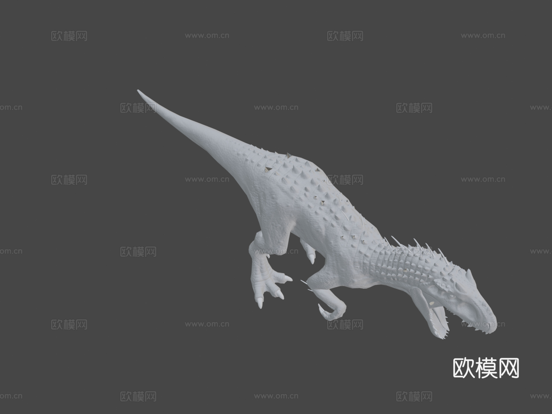 侏罗纪世界混种霸王龙低多边形测试3d模型