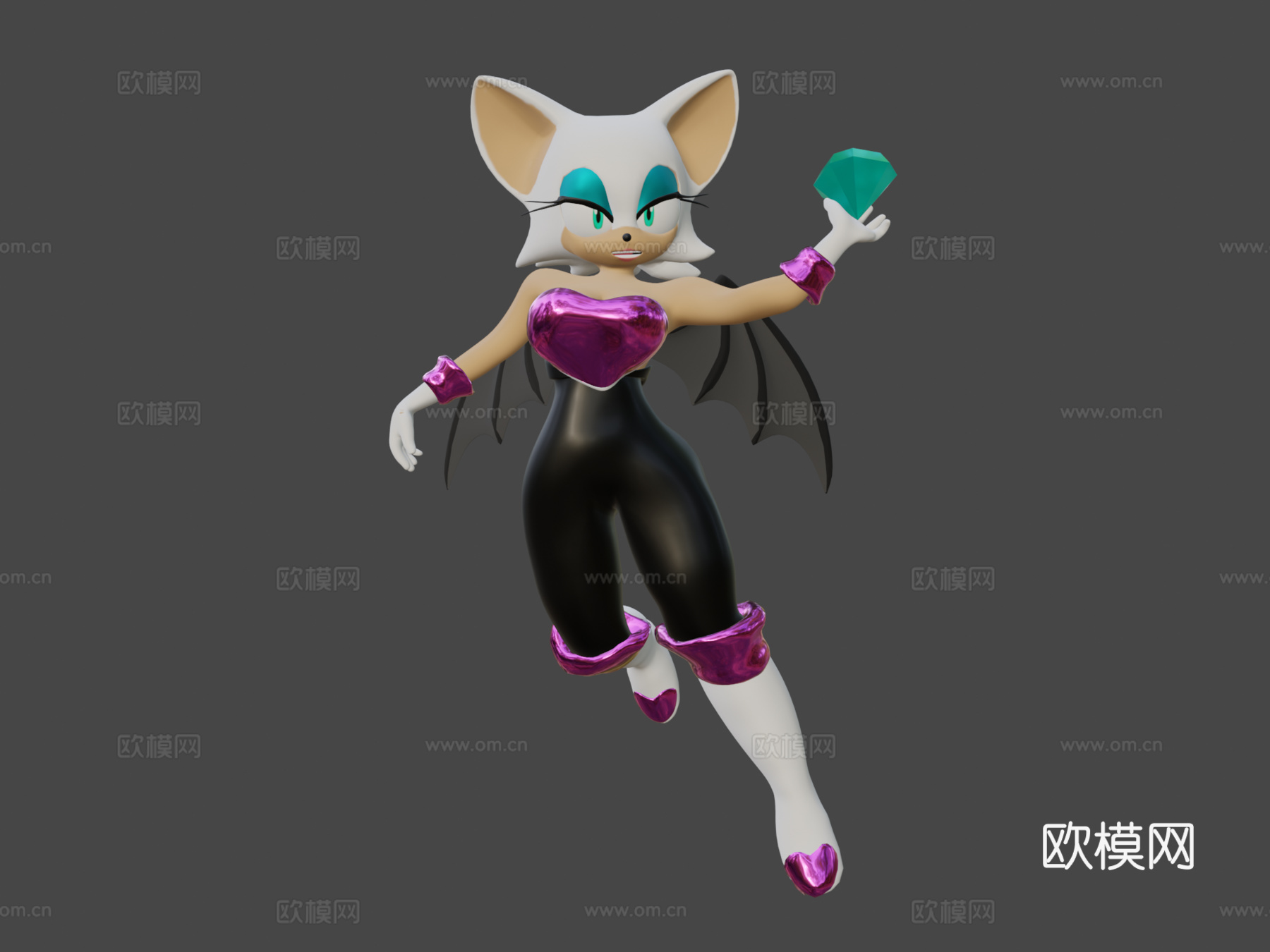蝙蝠露姬3d模型