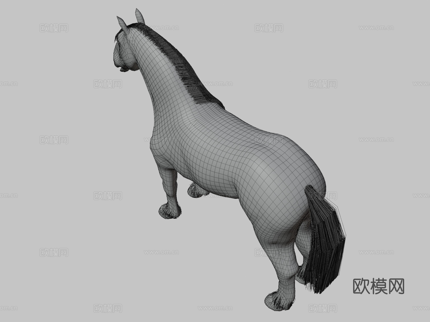 马[役马]3d模型