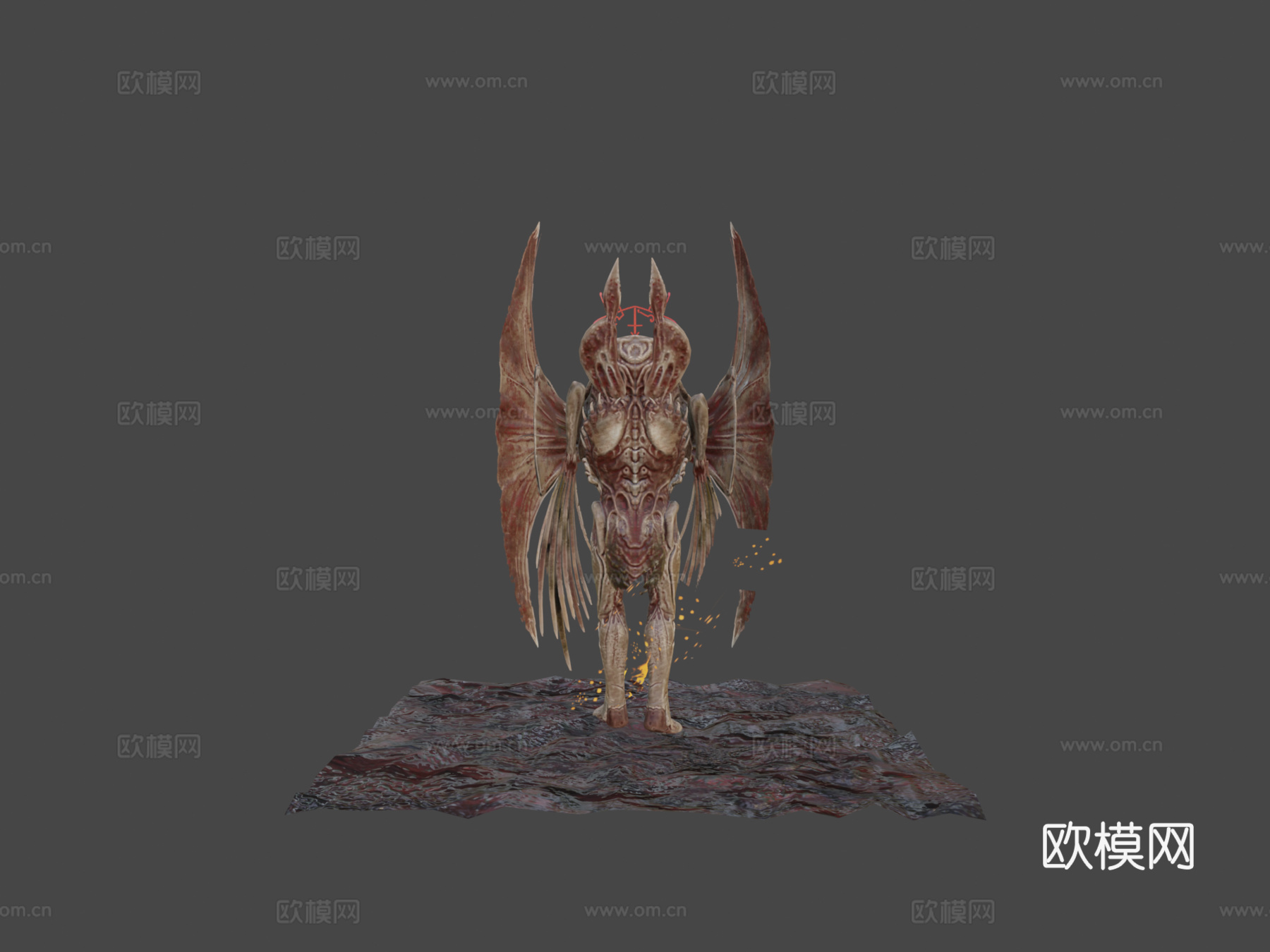 地狱怪物3d模型