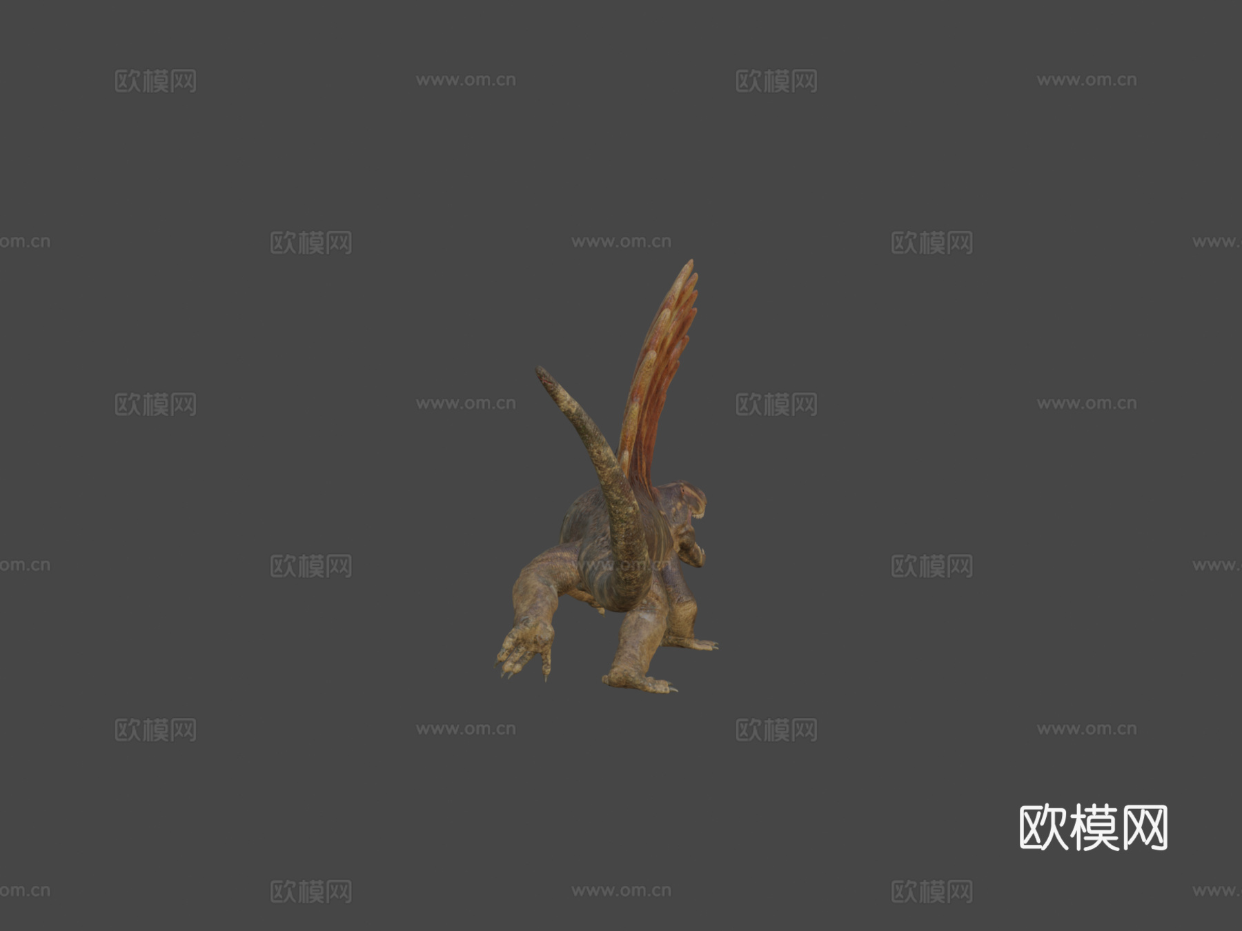 异齿龙3d模型