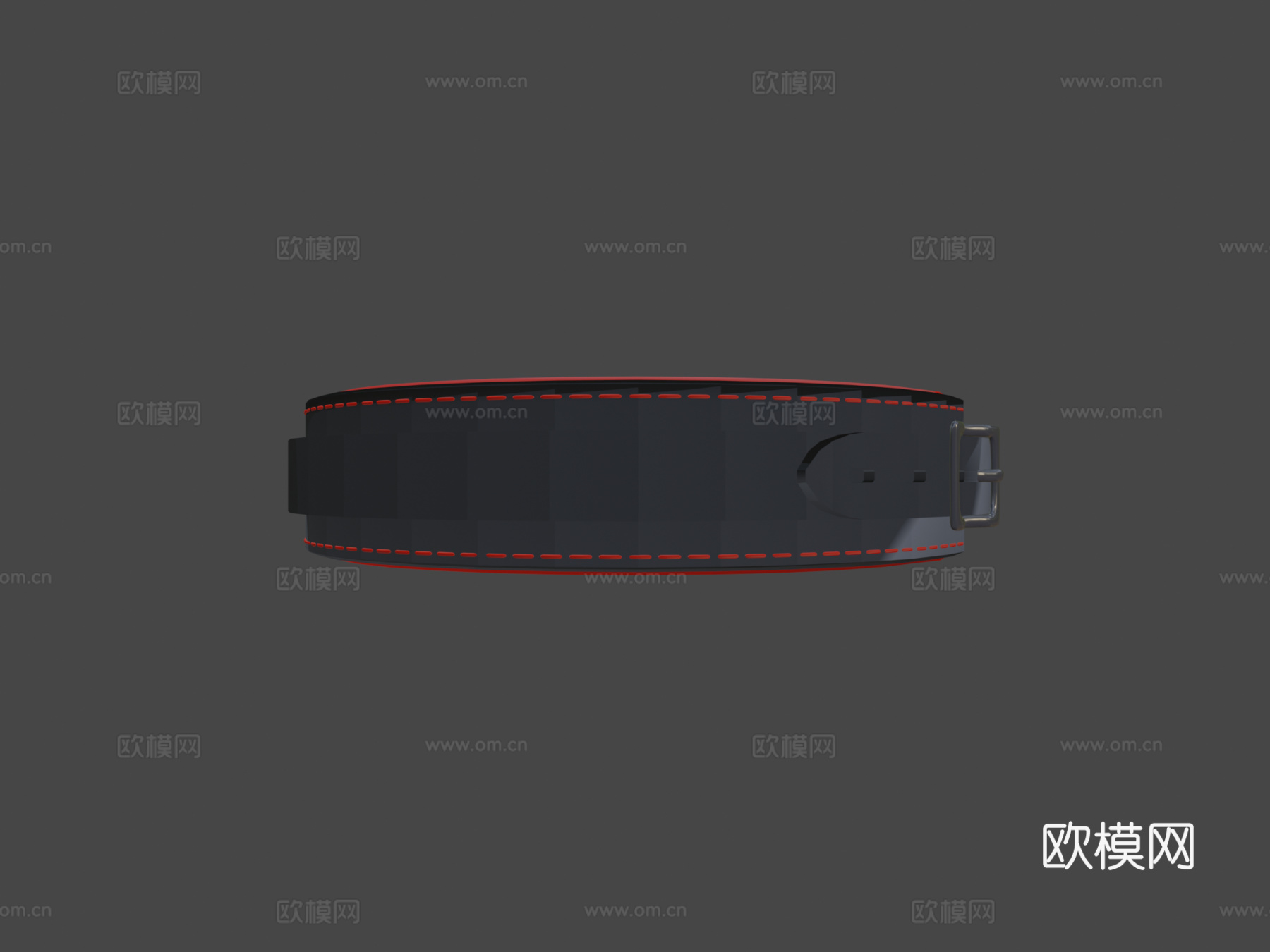 皮革项圈3d模型