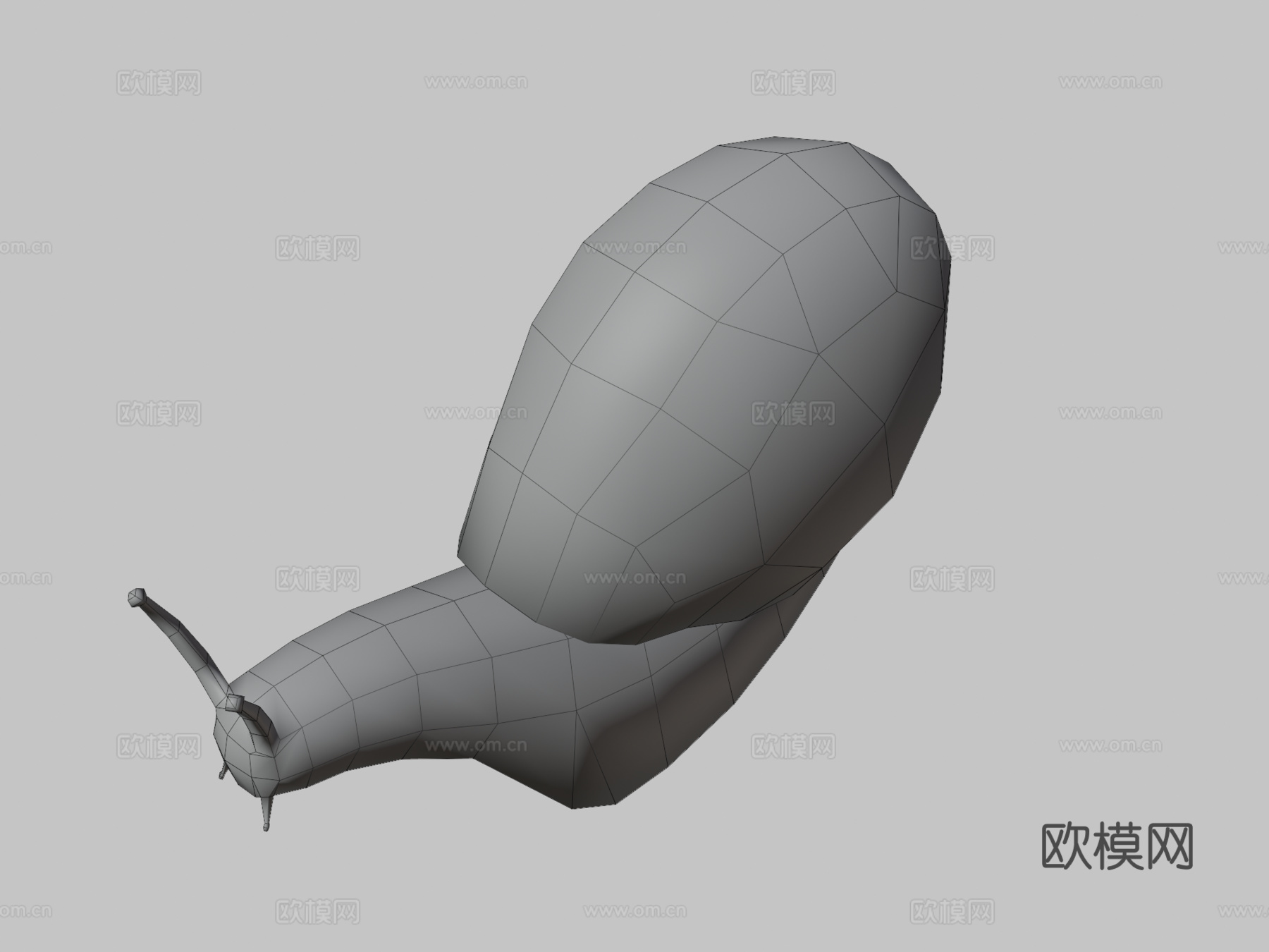 蜗牛3d模型