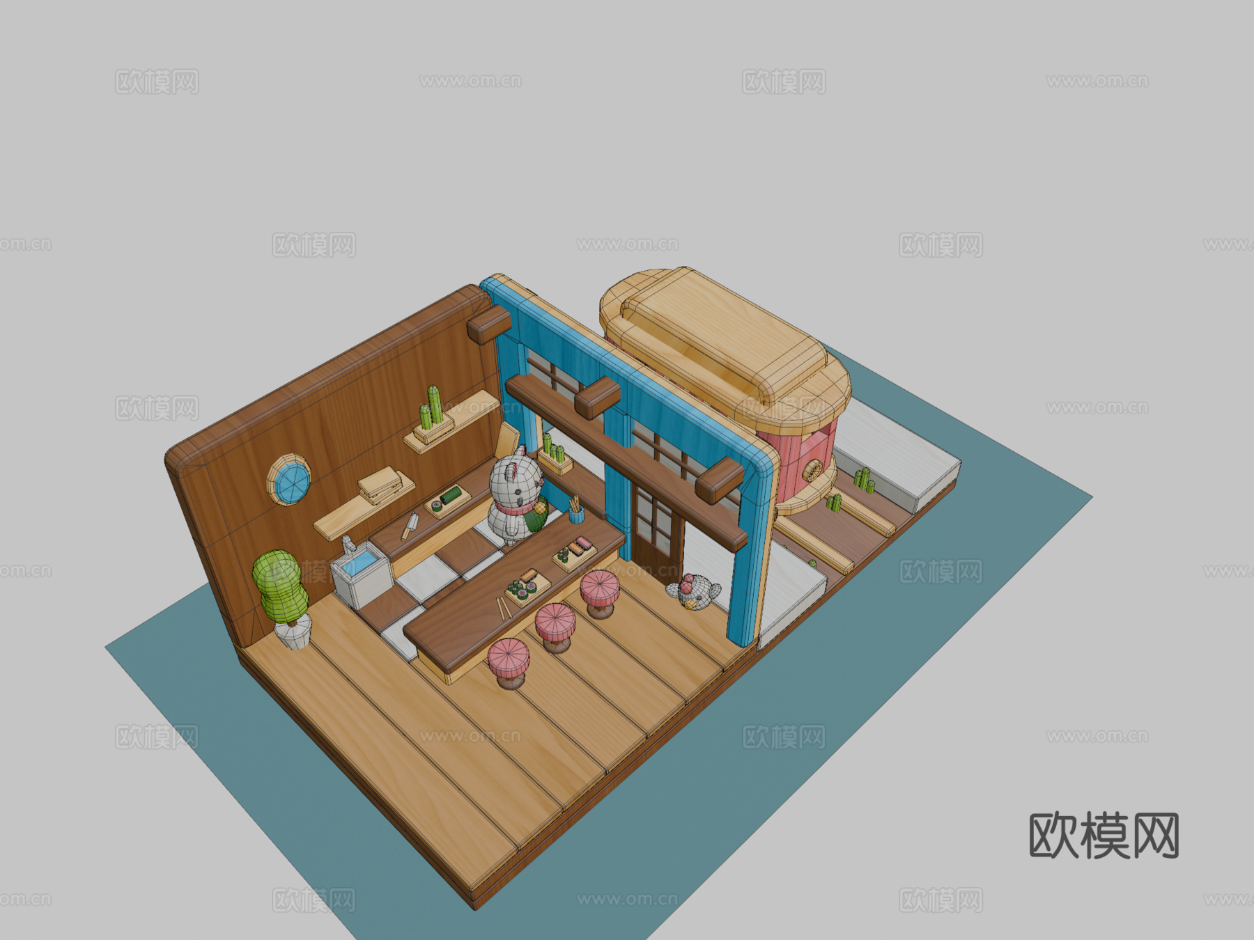 寿司时光3d模型