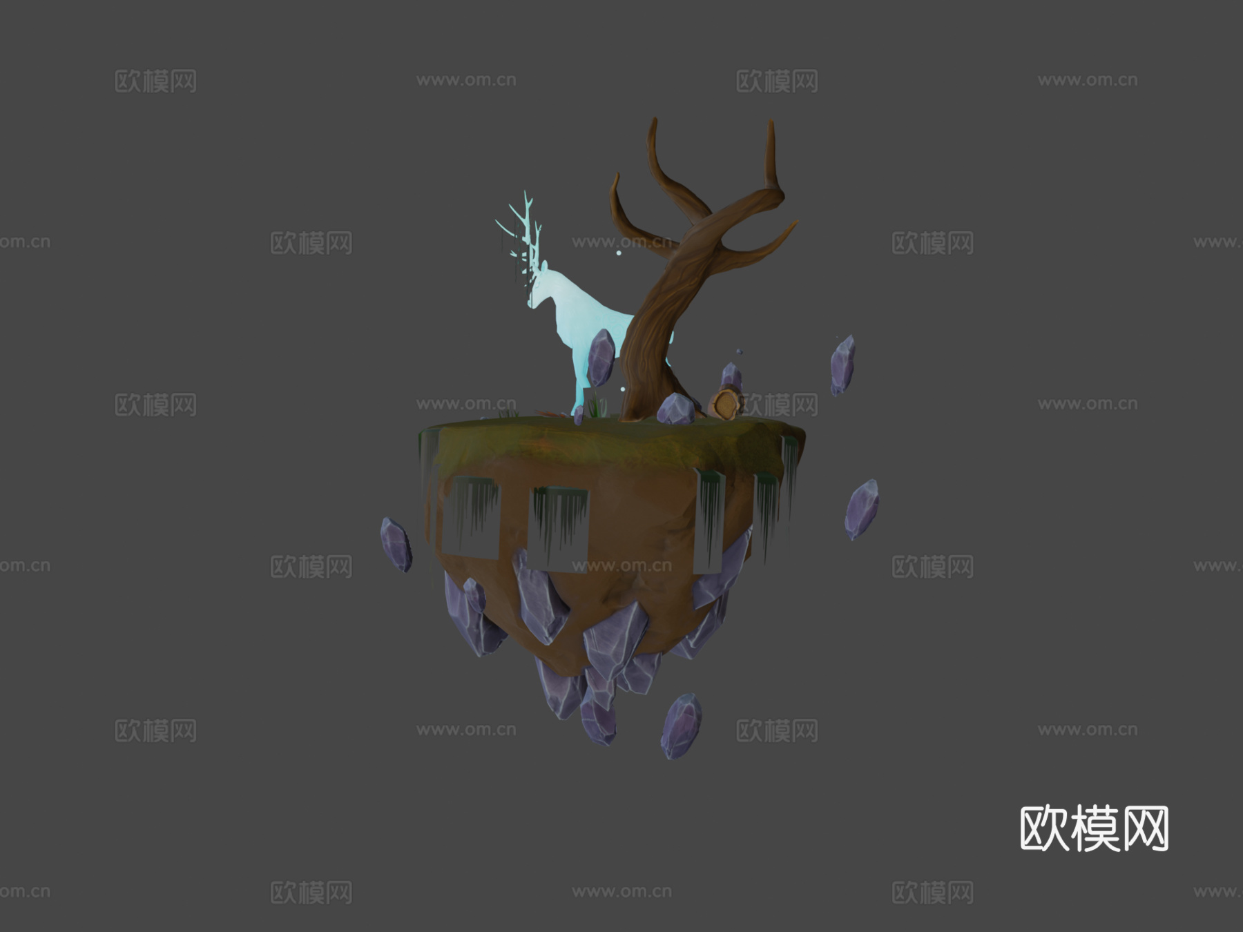 幽灵鹿3d模型