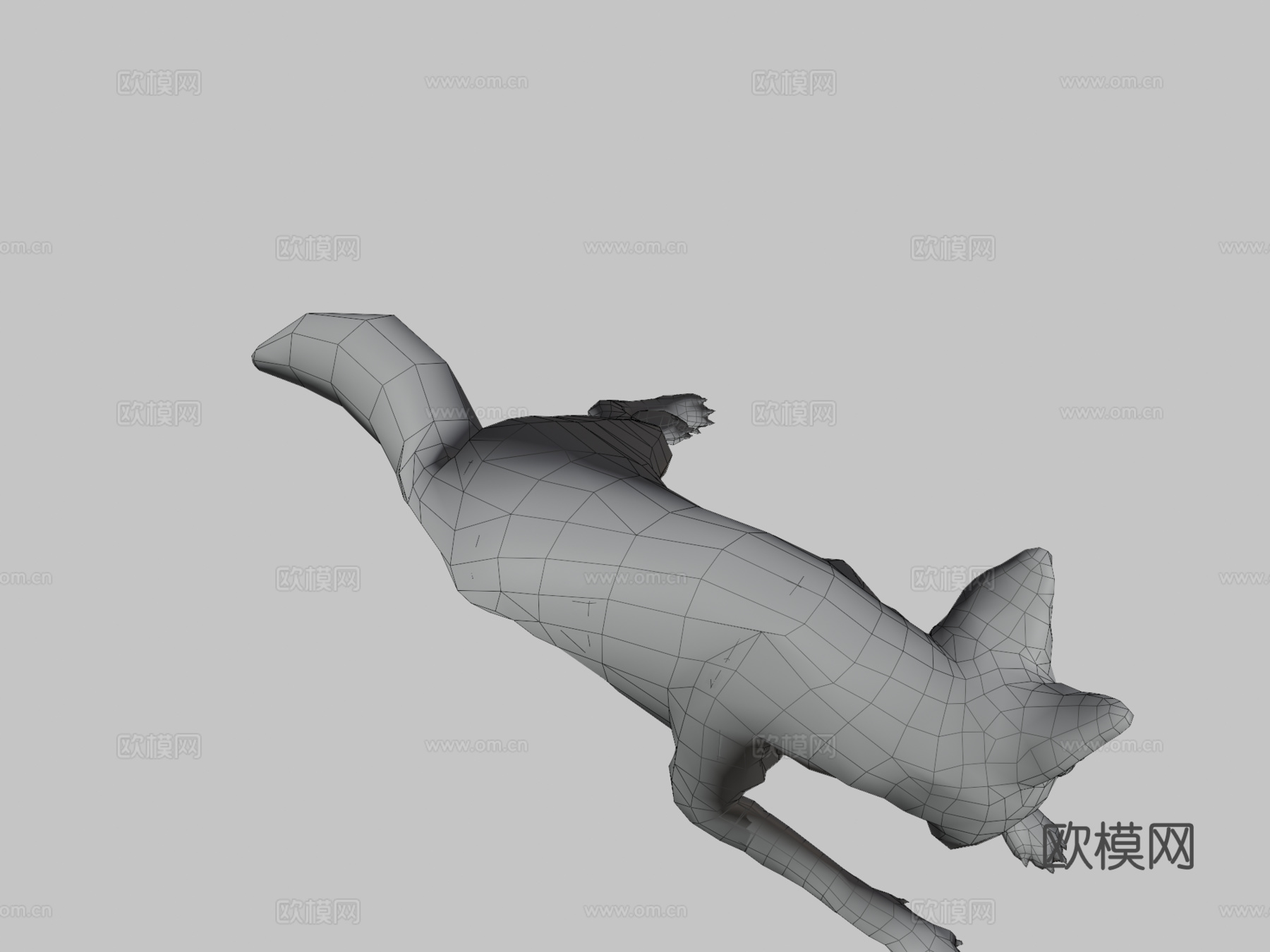 狐狸3d模型