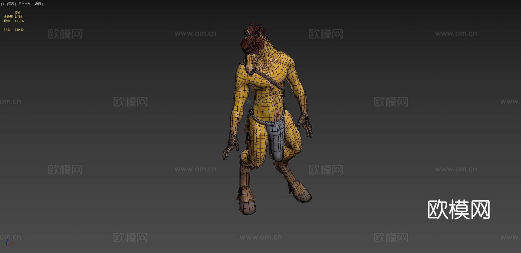 拟人马3d模型