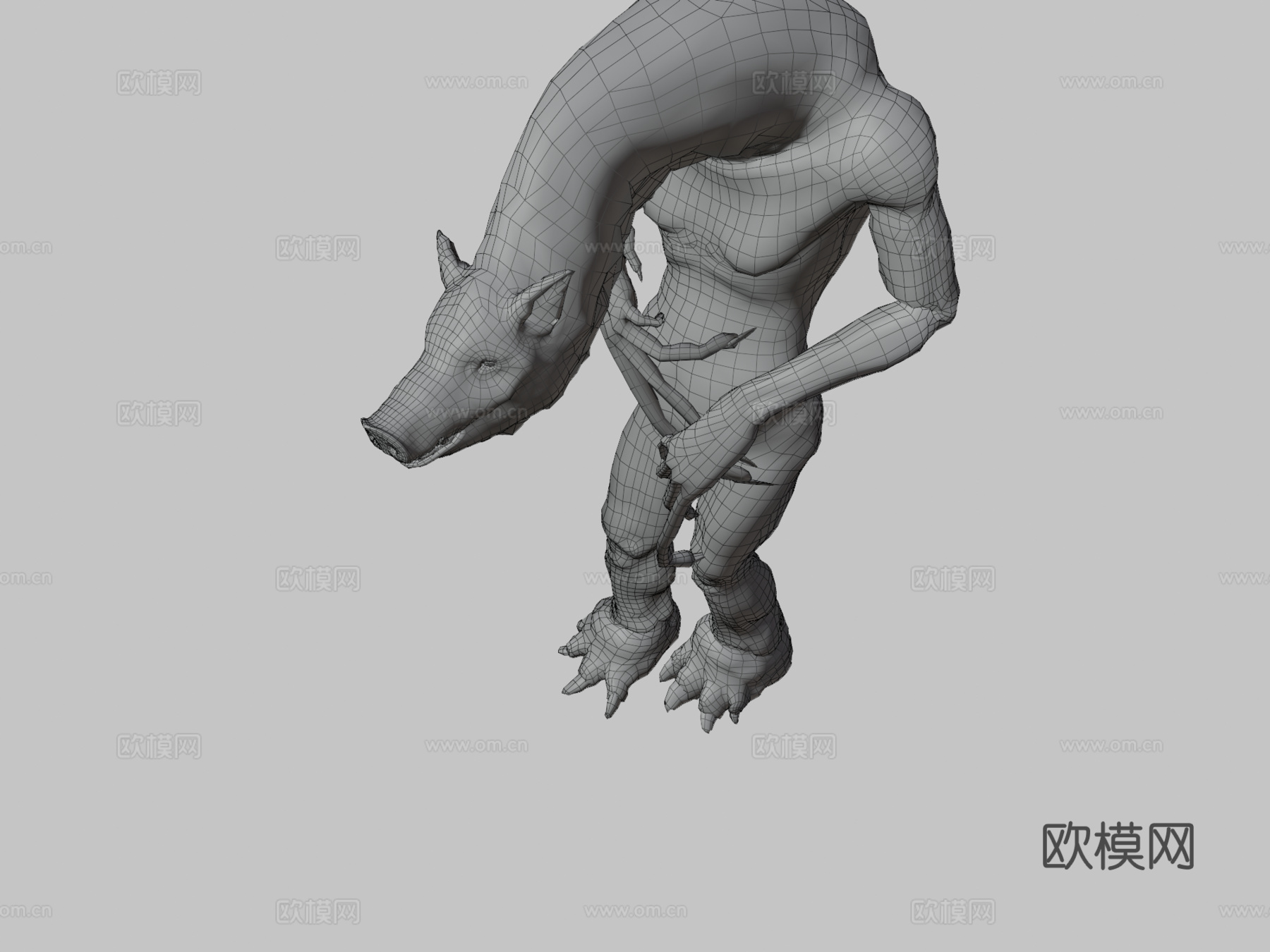 猪魔3d模型