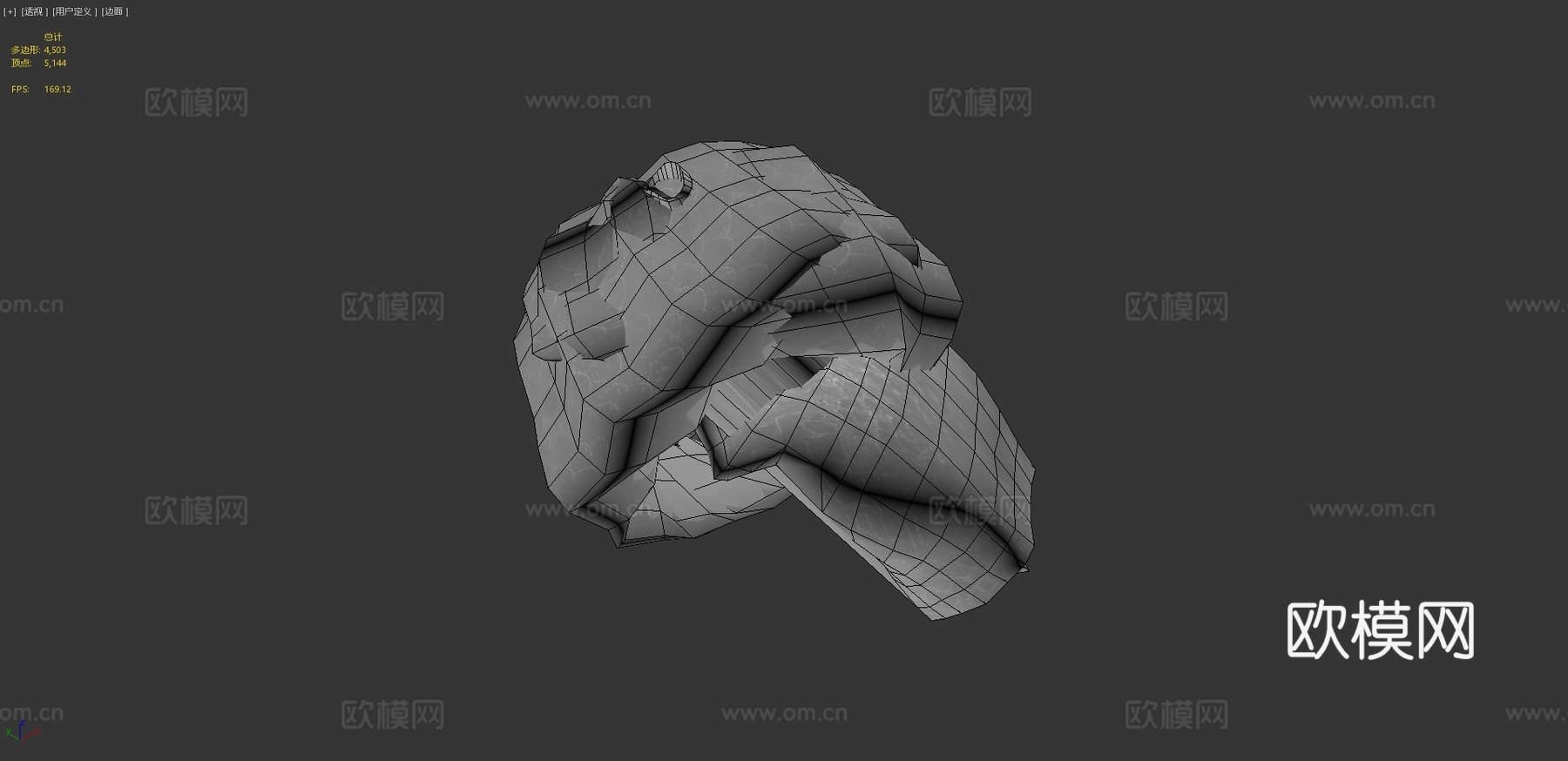 白色蝰蛇带动画3d模型