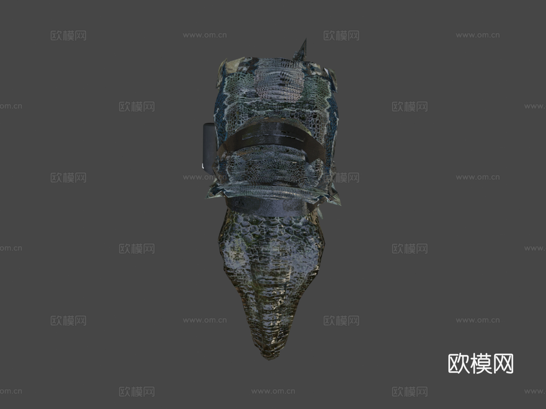 蓝色迅猛龙绑定(不不要吃我凯索(摩天轮))3d模型