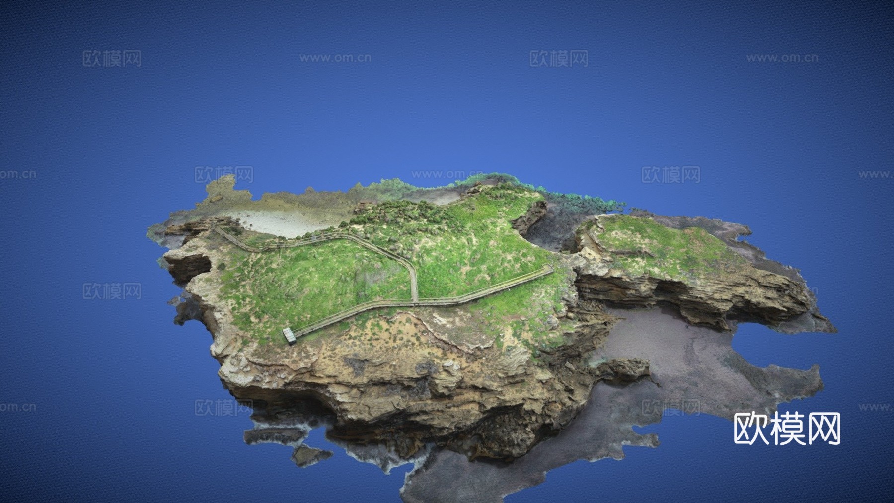 澳大利亚维多利亚州瓦南布尔市米德尔岛3d模型