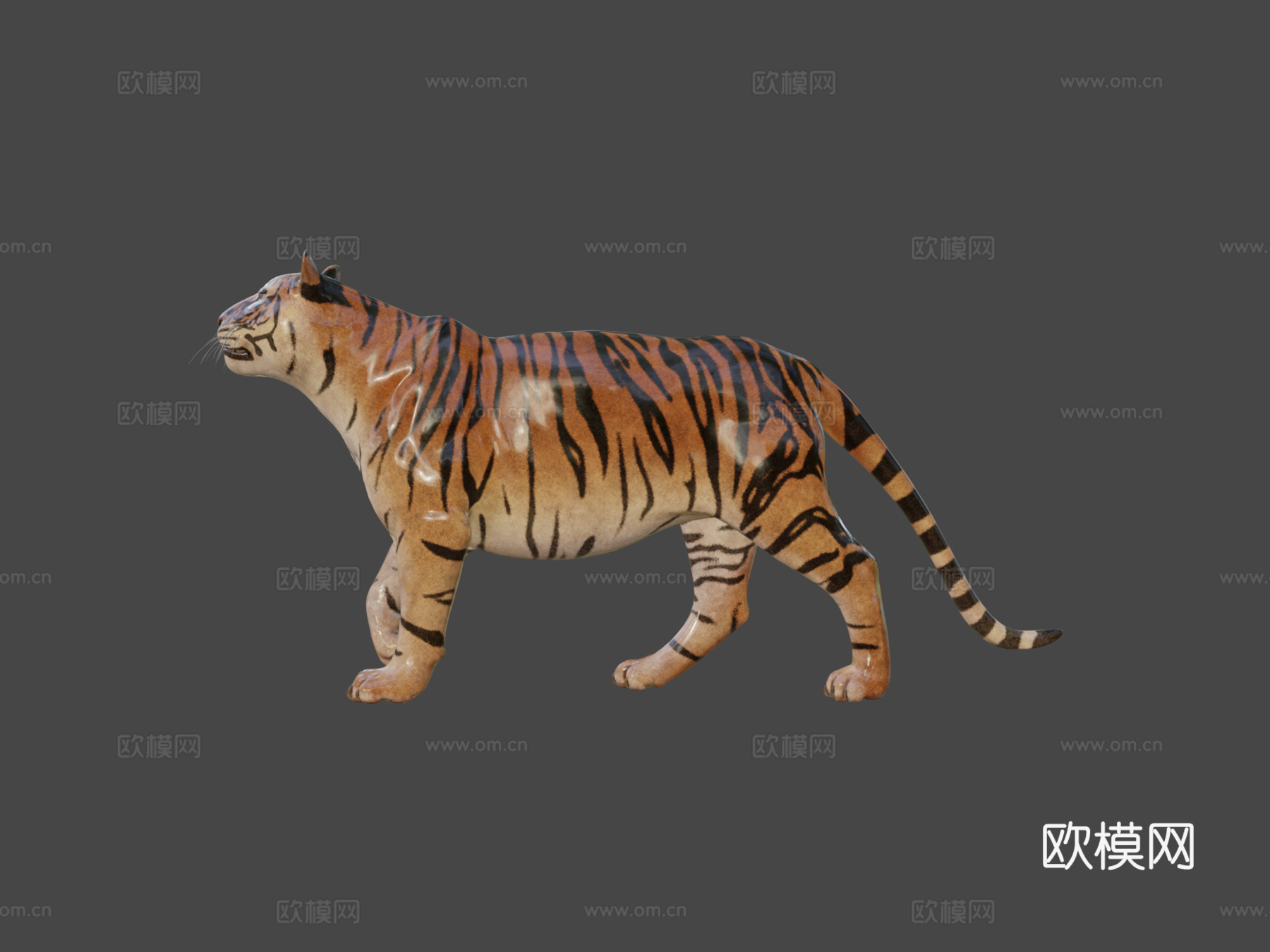 老虎3d模型
