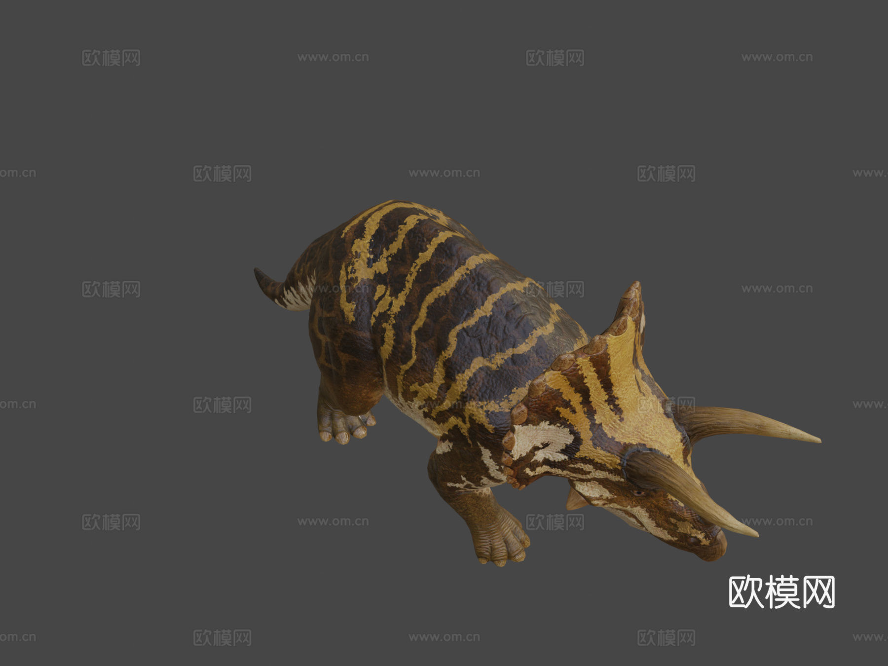 三角龙3d模型