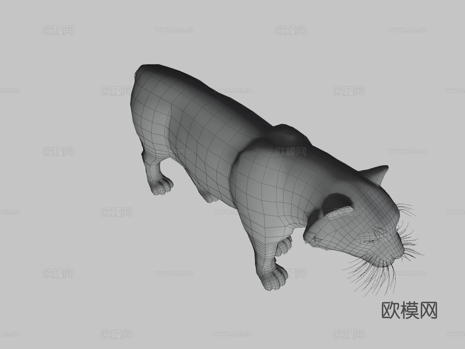 里海虎3d模型