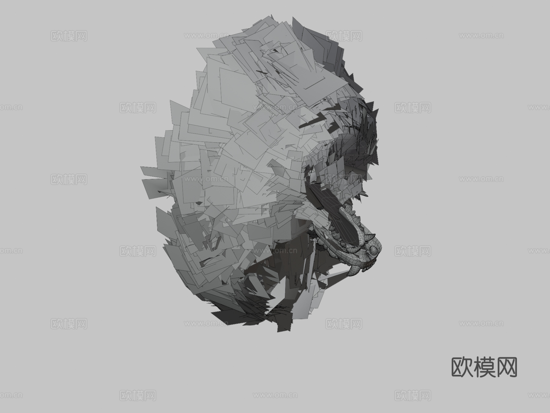 白虎3d模型