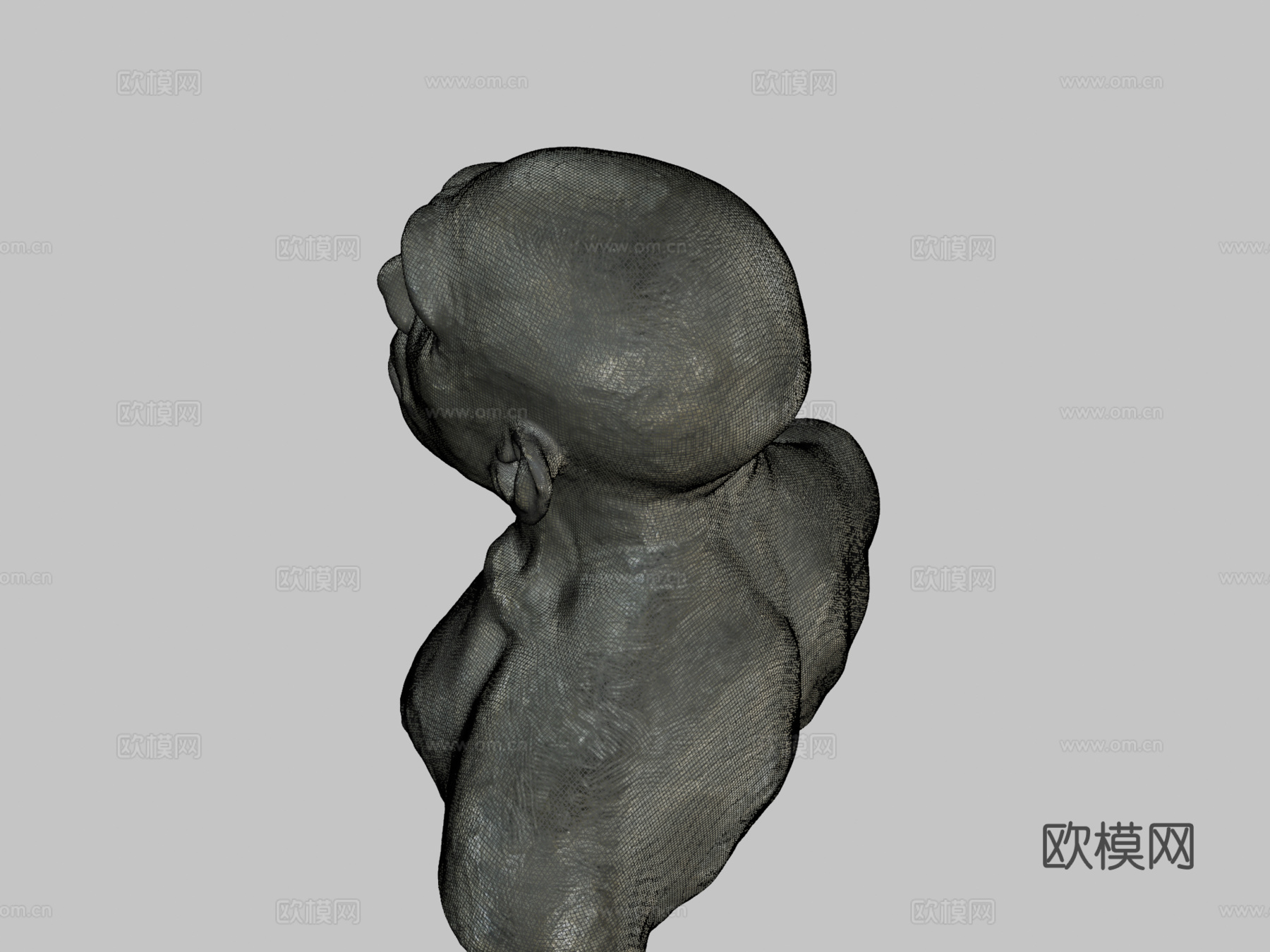 拉费拉西洞穴男子3d模型