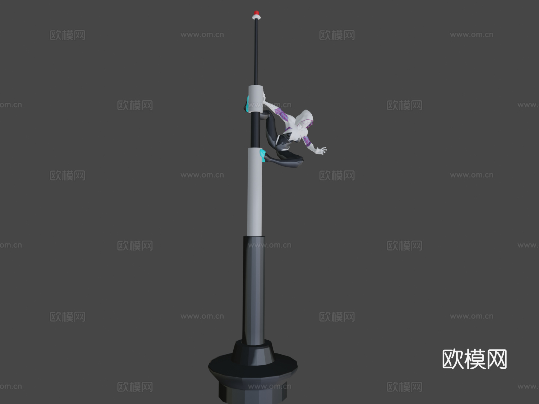 蜘蛛格温3d模型
