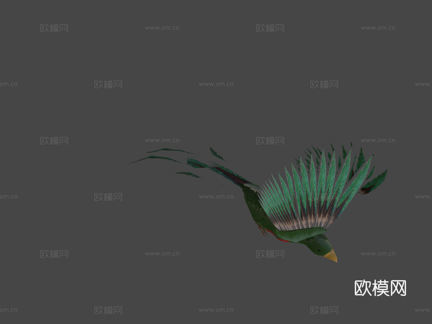 羽蛇神动画与纹理测试3d模型