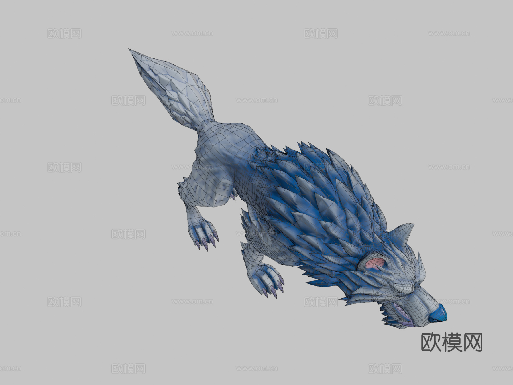 魔法狼3d模型