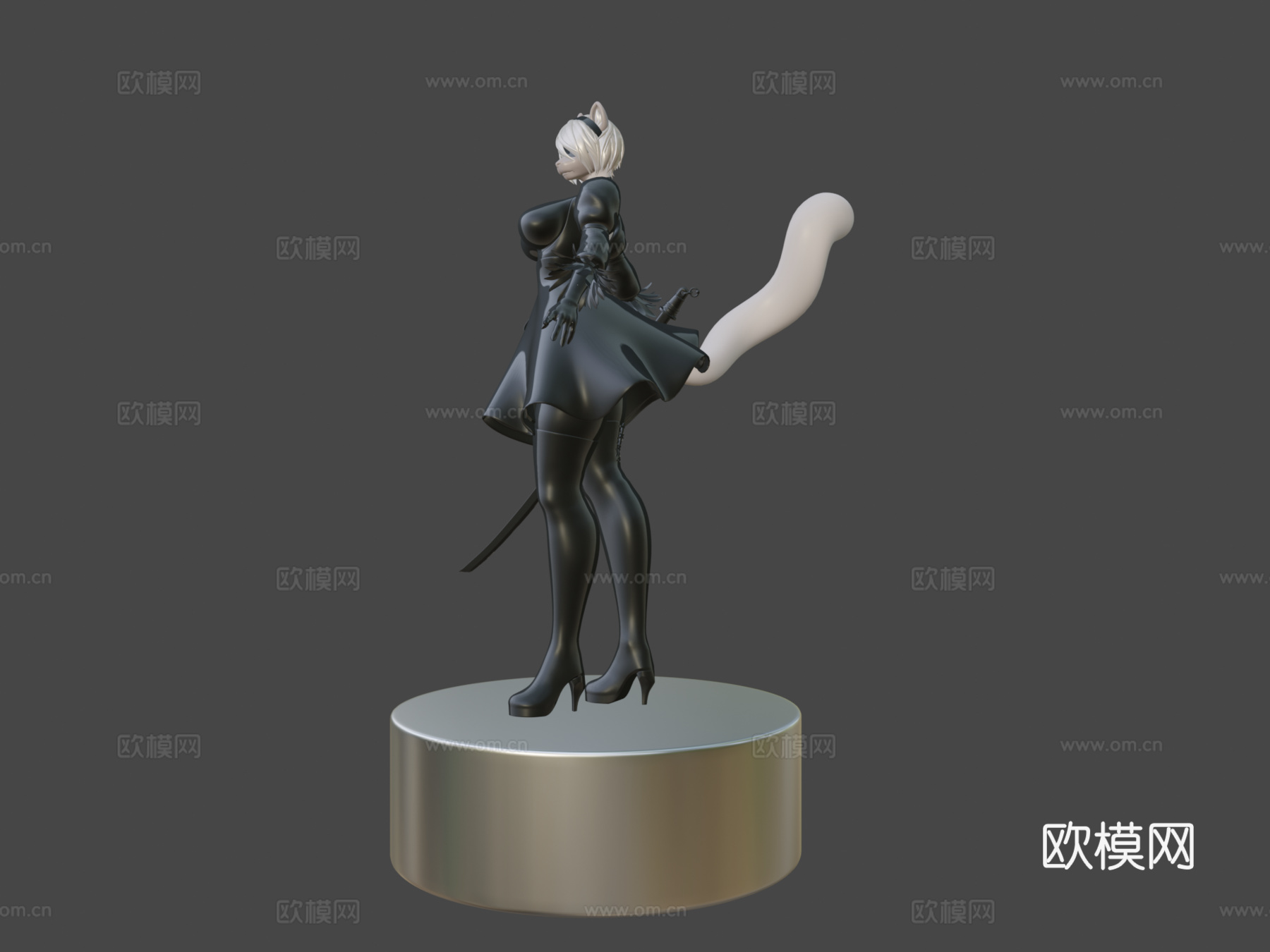 毛茸茸2B尼尔自动人形动漫3d模型