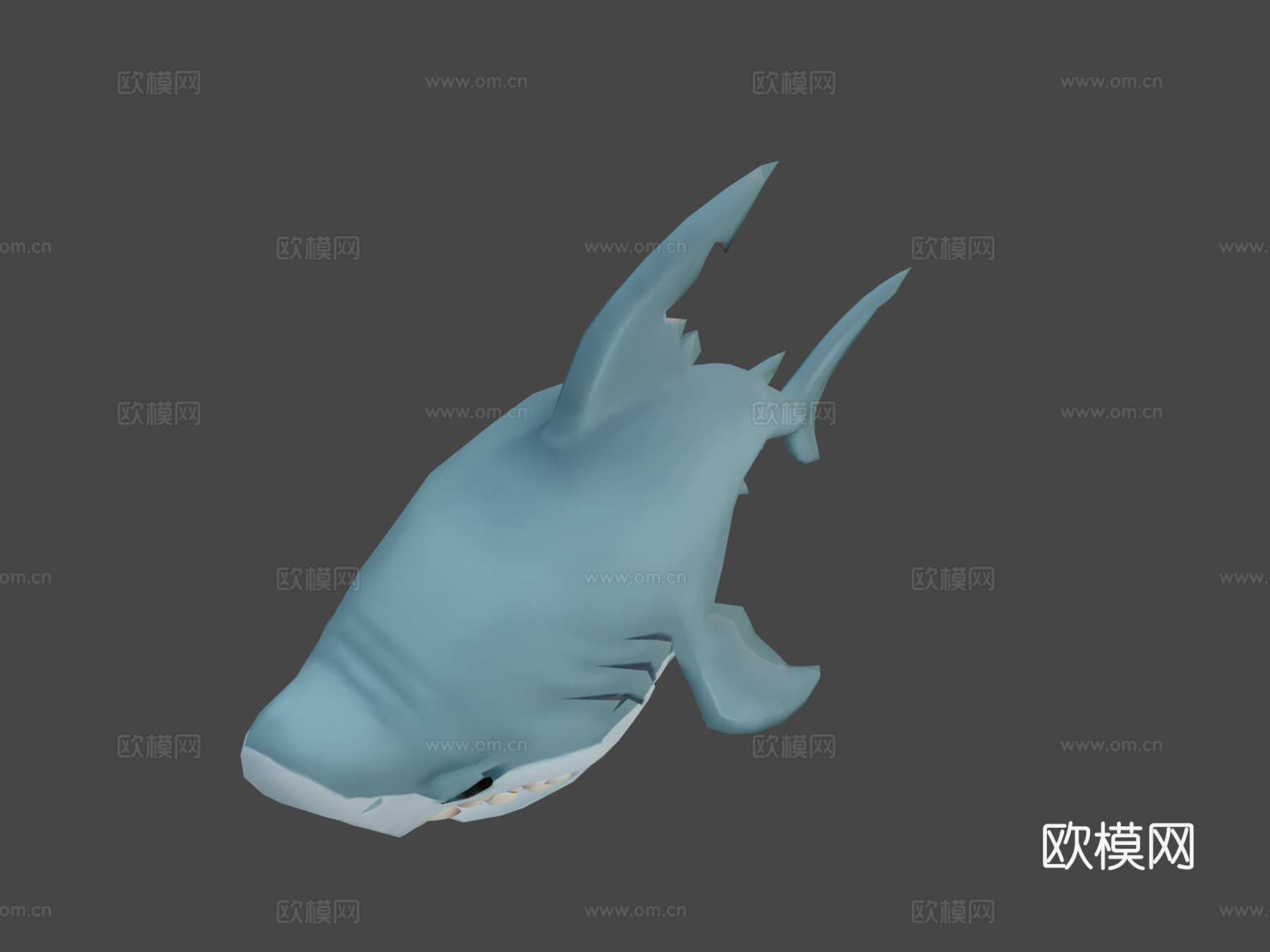 大白鲨3d模型