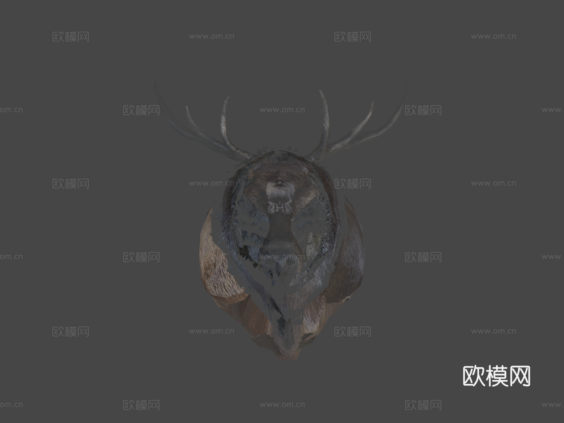 鹿行走循环动画3d模型