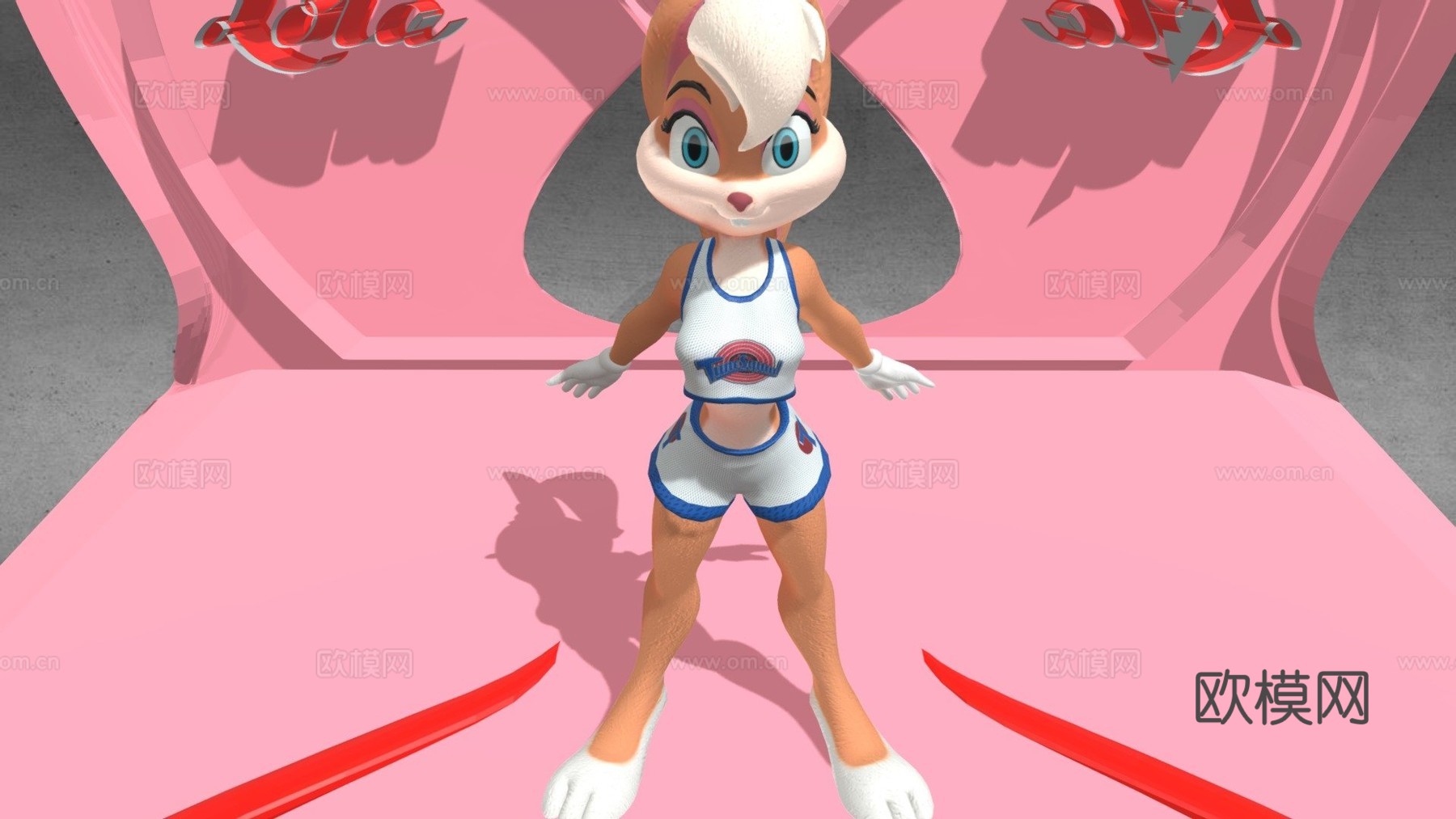 罗拉兔PG级3d模型