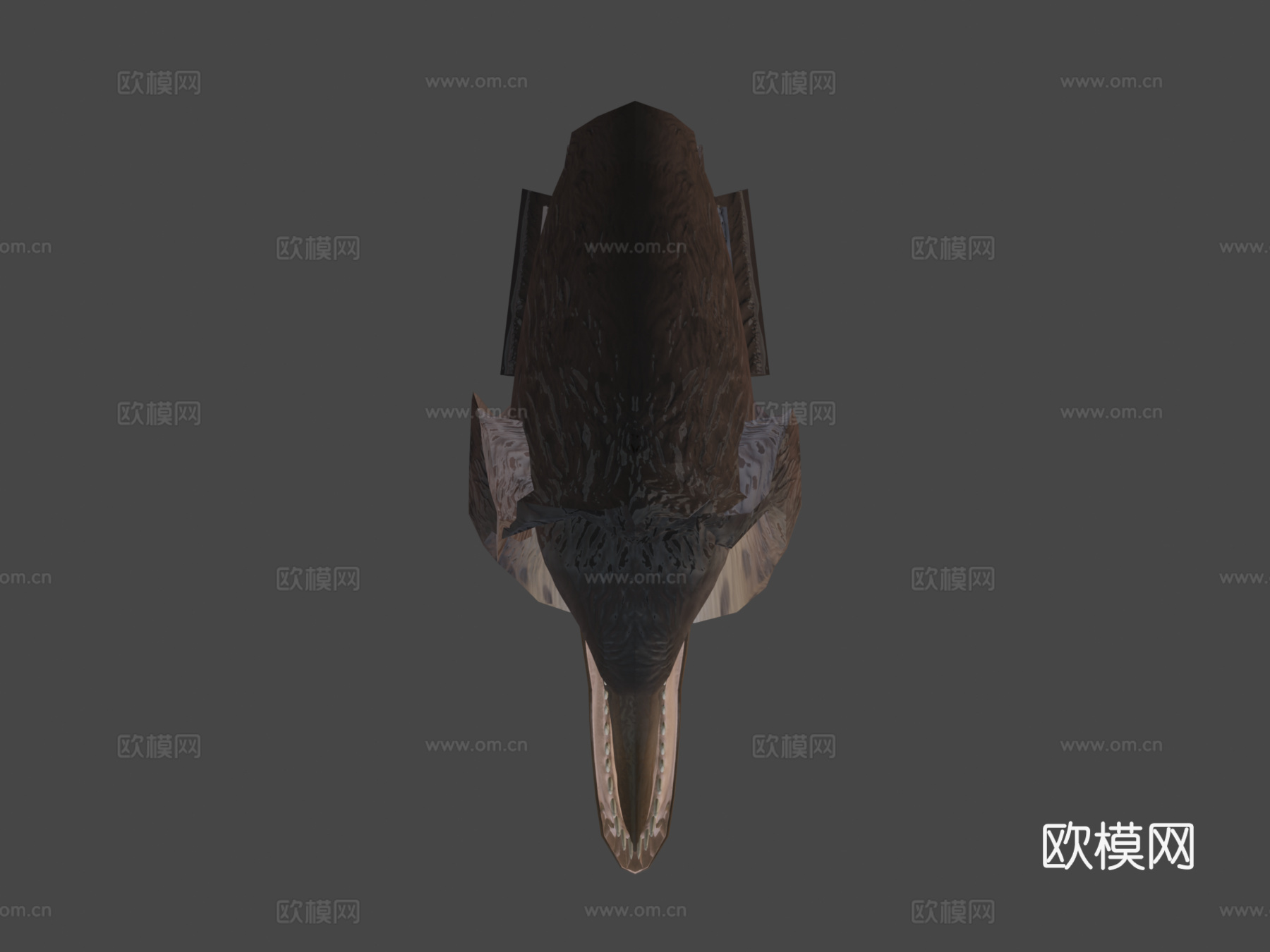 犹他盗龙-低多边形动画模型3d模型