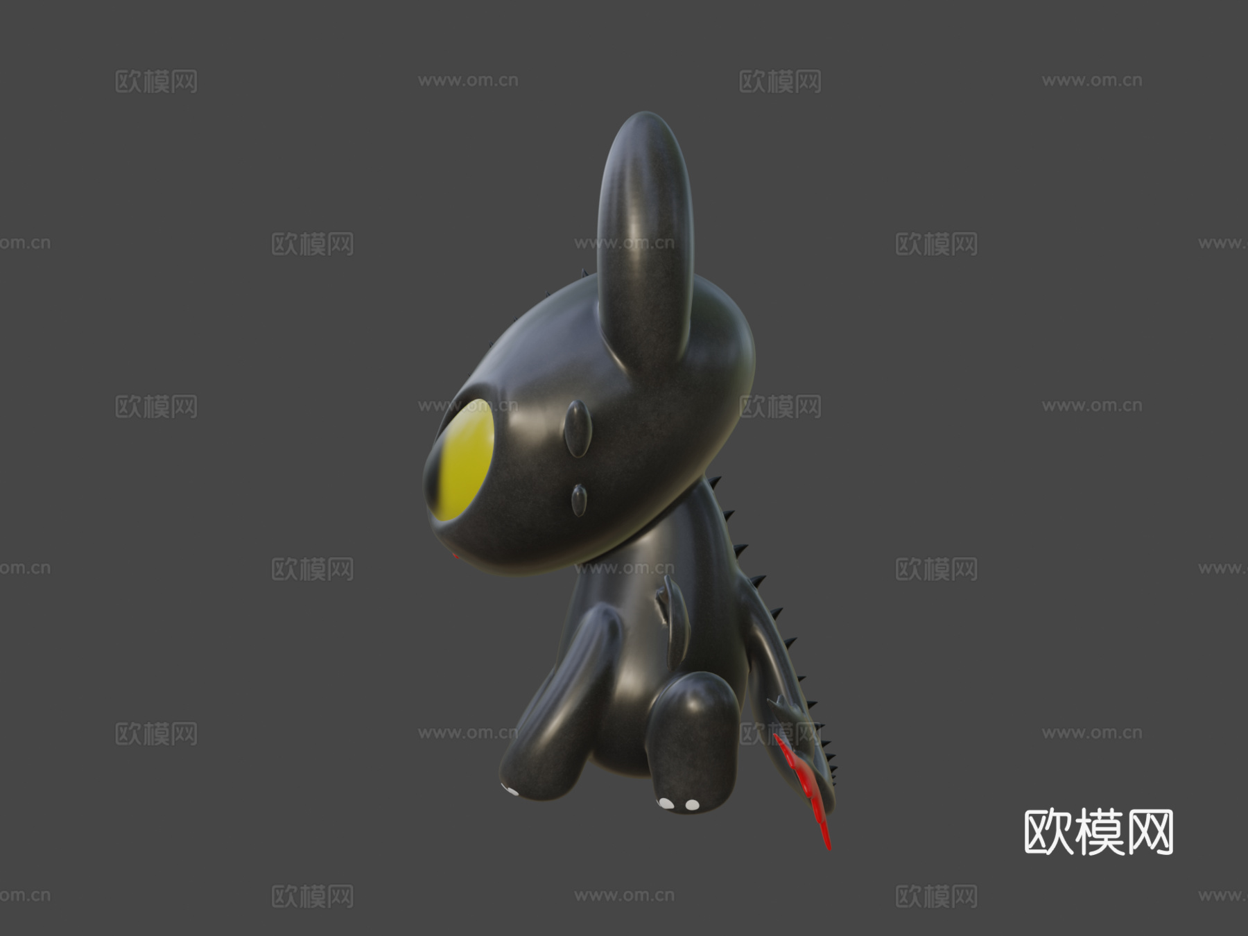 无牙仔(奇姆洛)可爱版3d模型