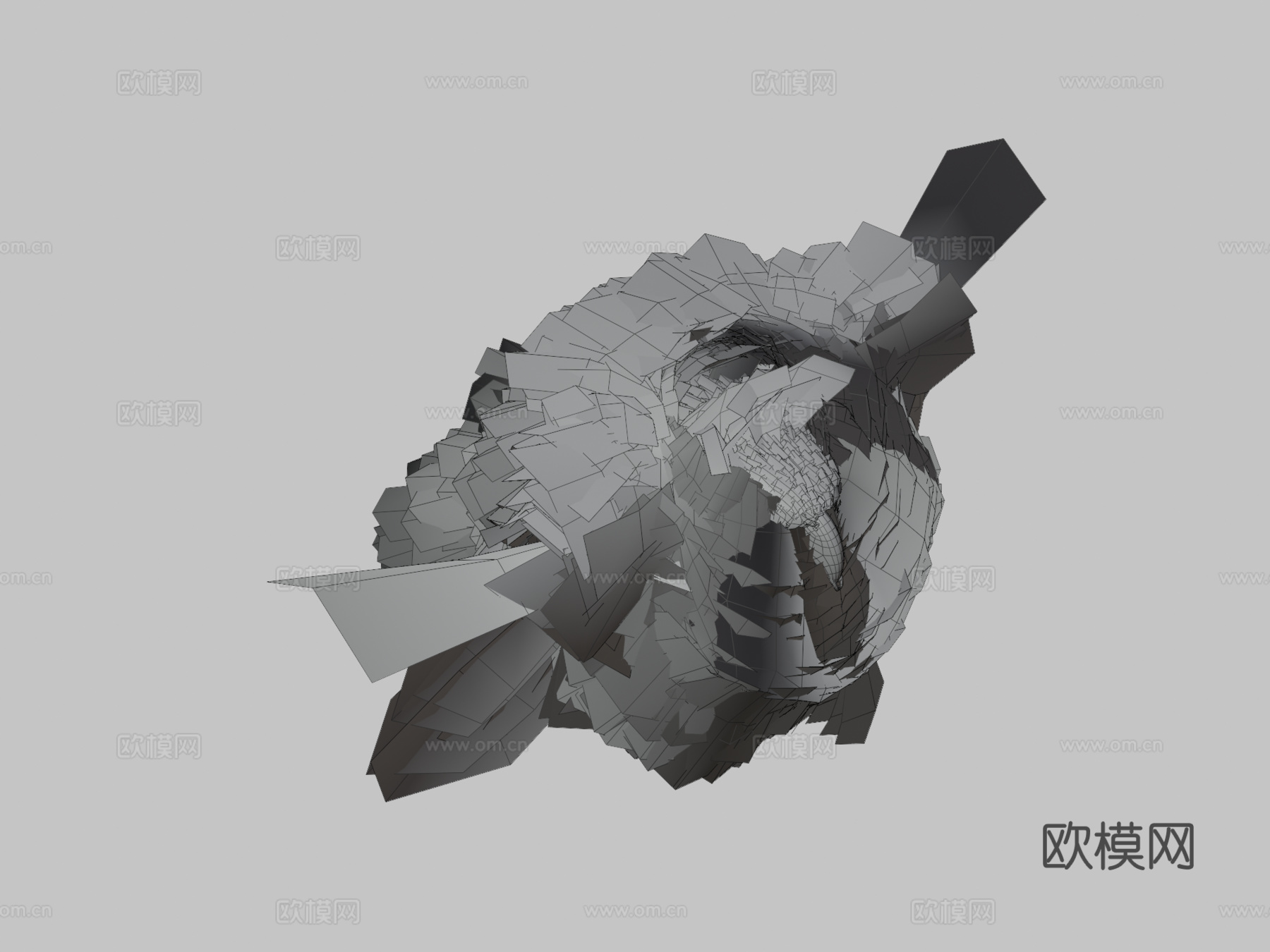 金雕3d模型