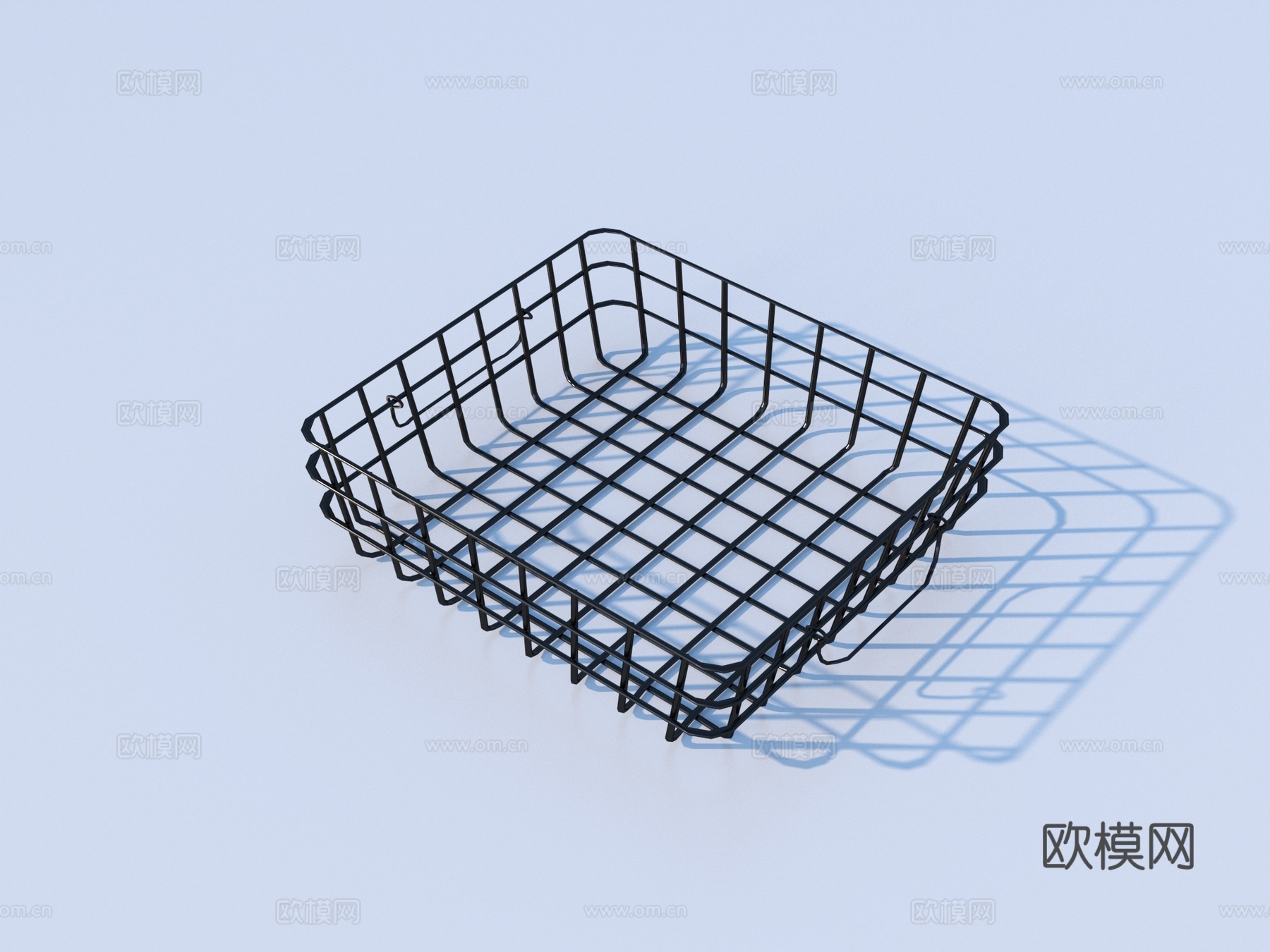 收纳筐 置物框3d模型