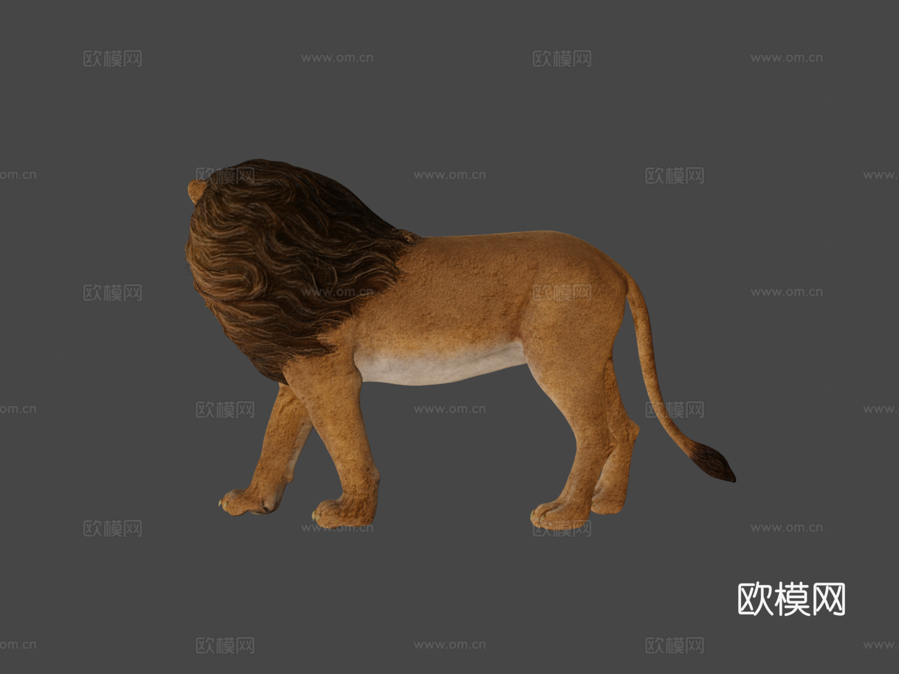 狮子3d模型
