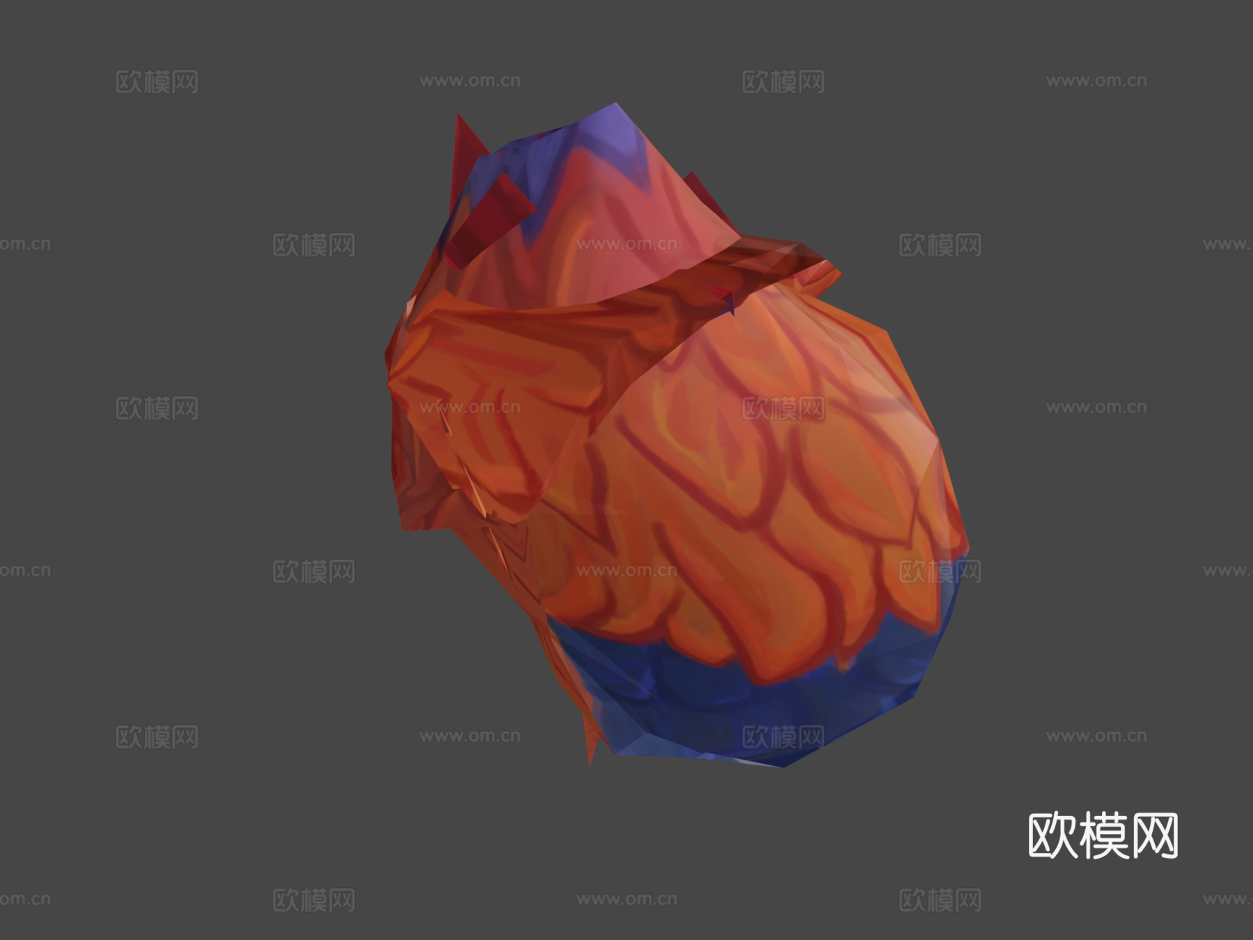 手绘公鸡3d模型