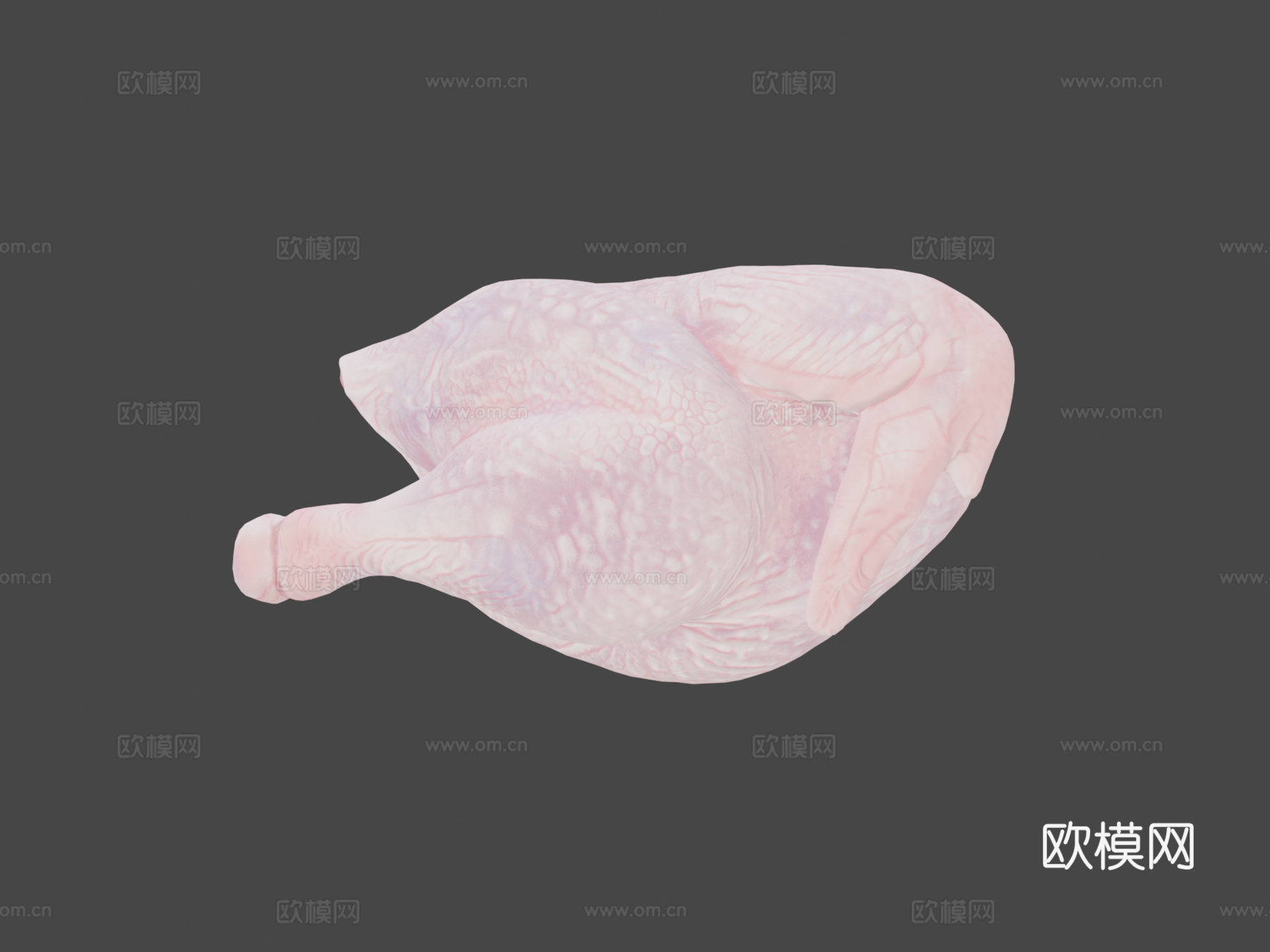生鸡肉3d模型
