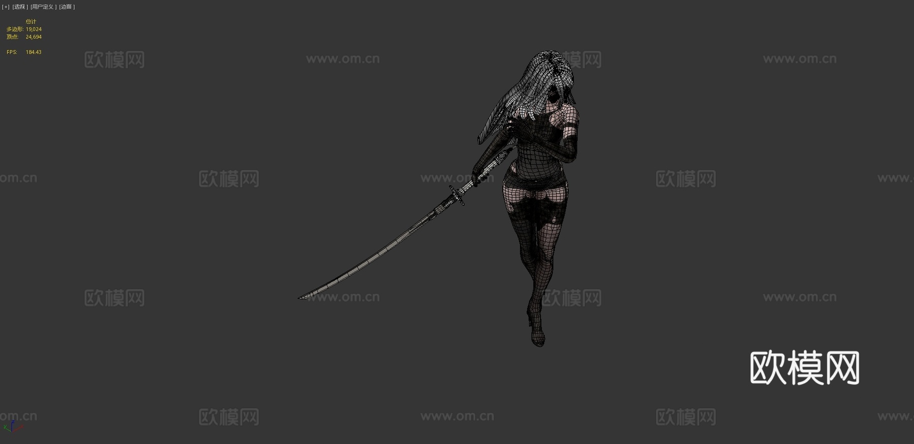 尼尔A2姿势3d模型